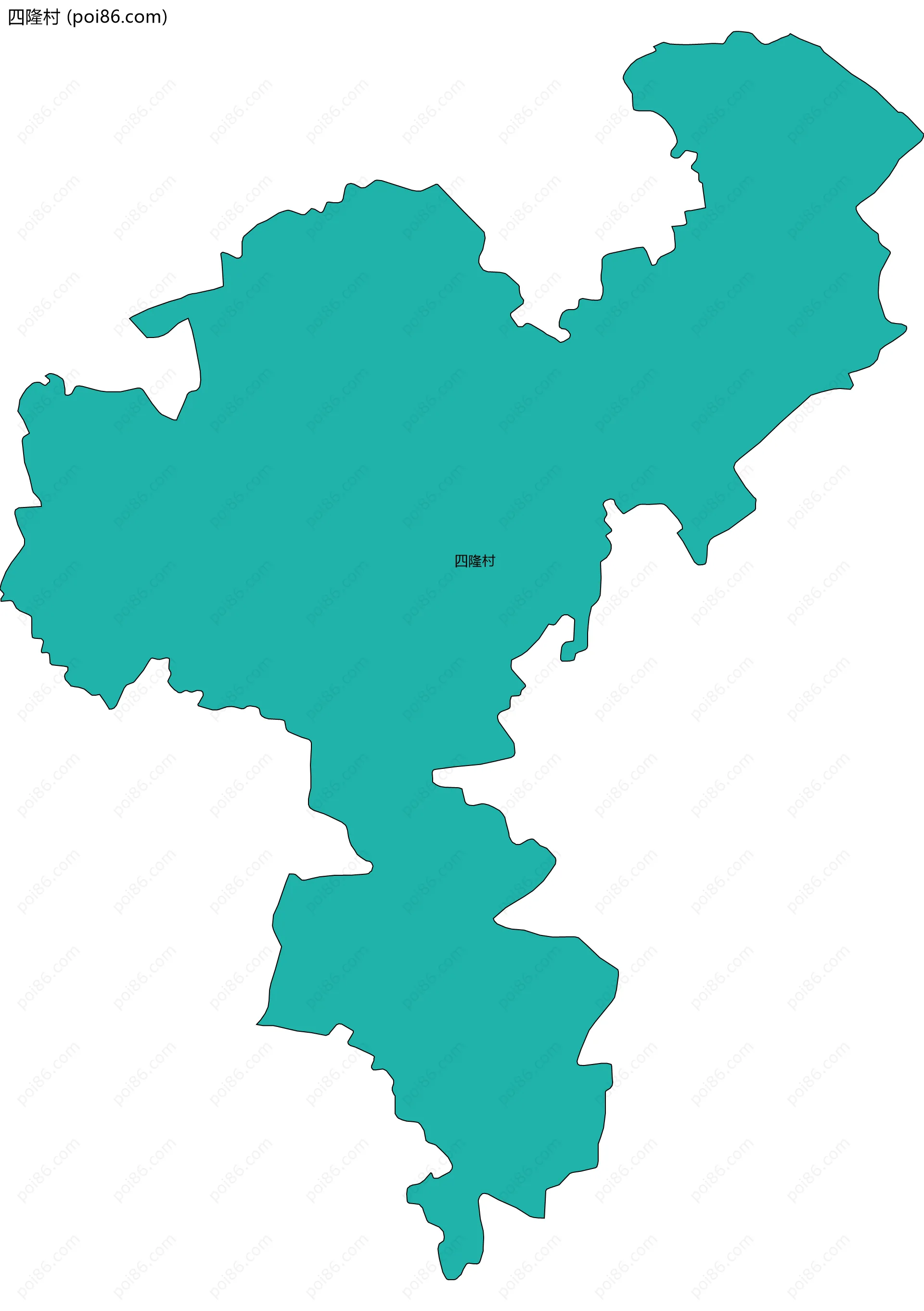 四隆村边界地图