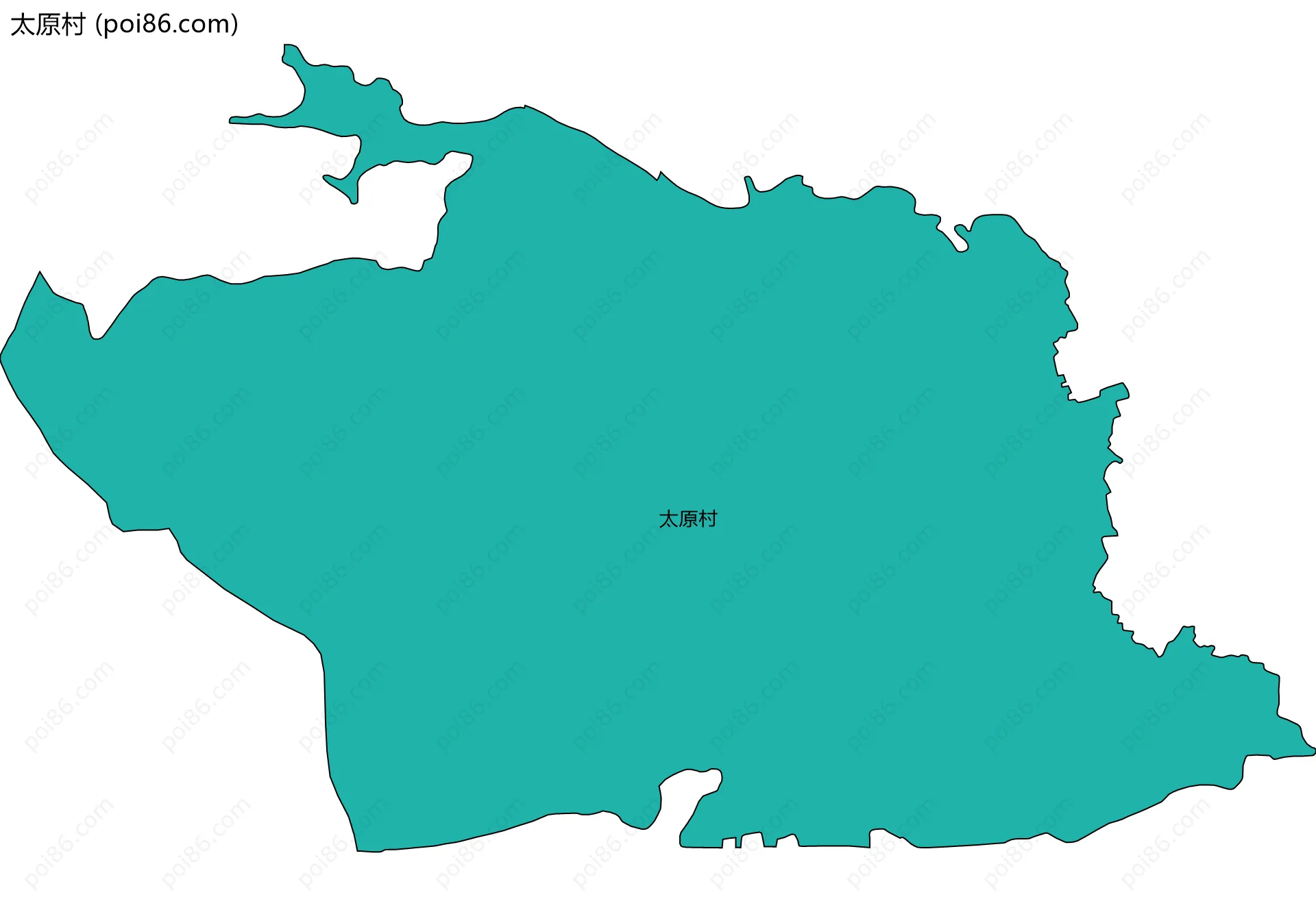 太原村边界地图