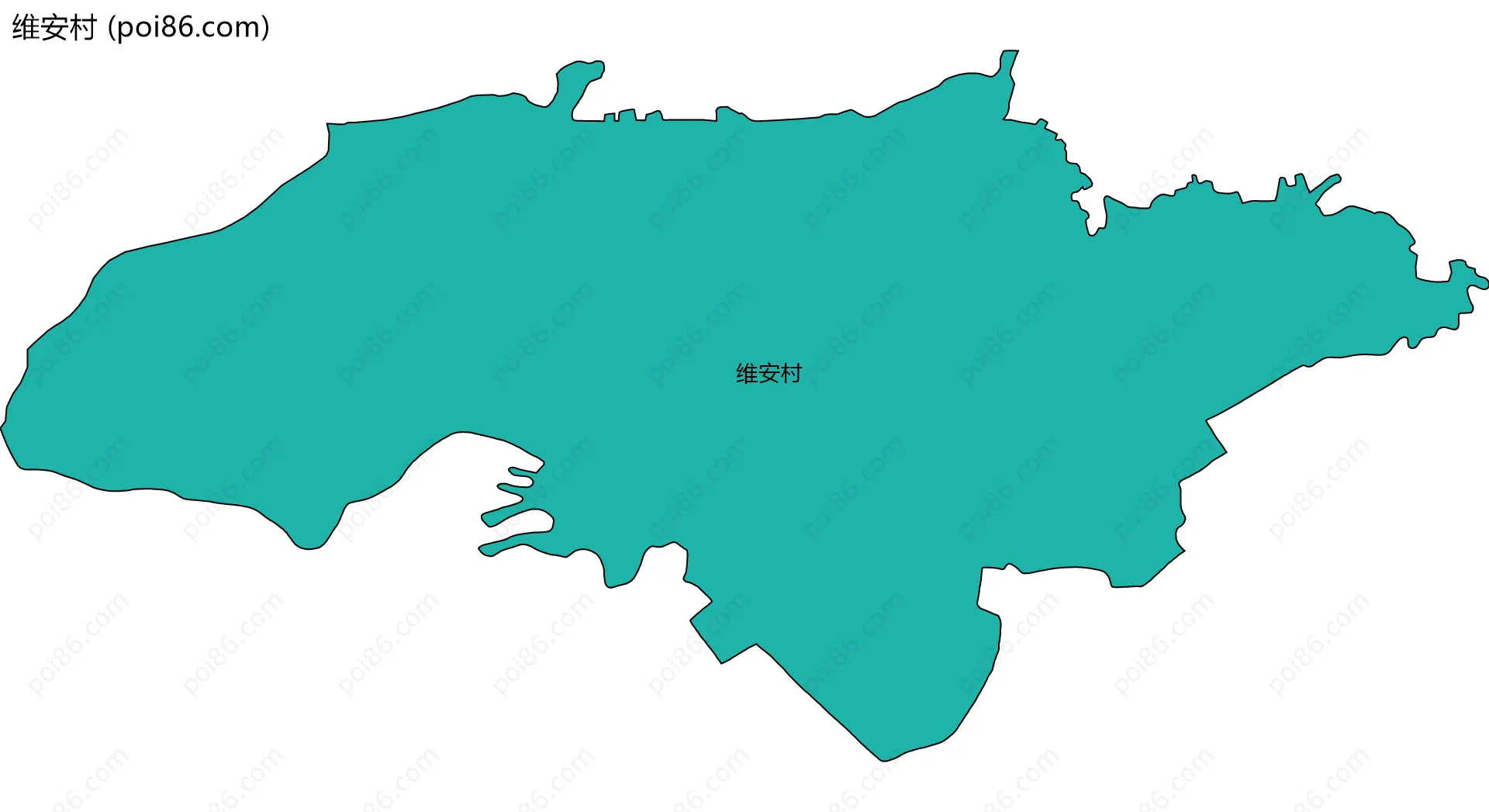 维安村边界地图