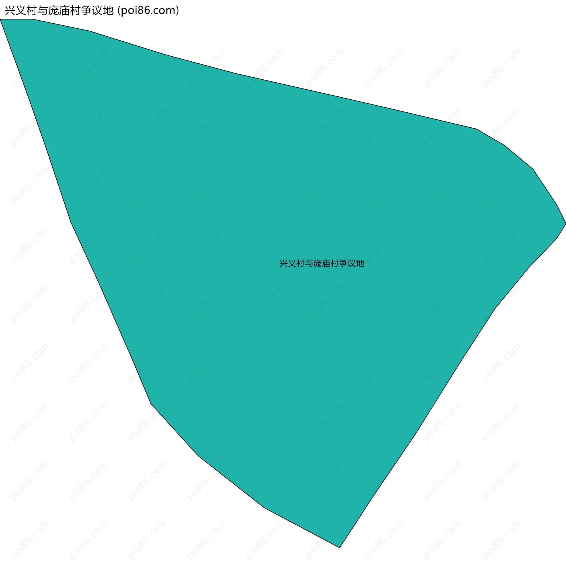 兴义村与庞庙村争议地边界地图