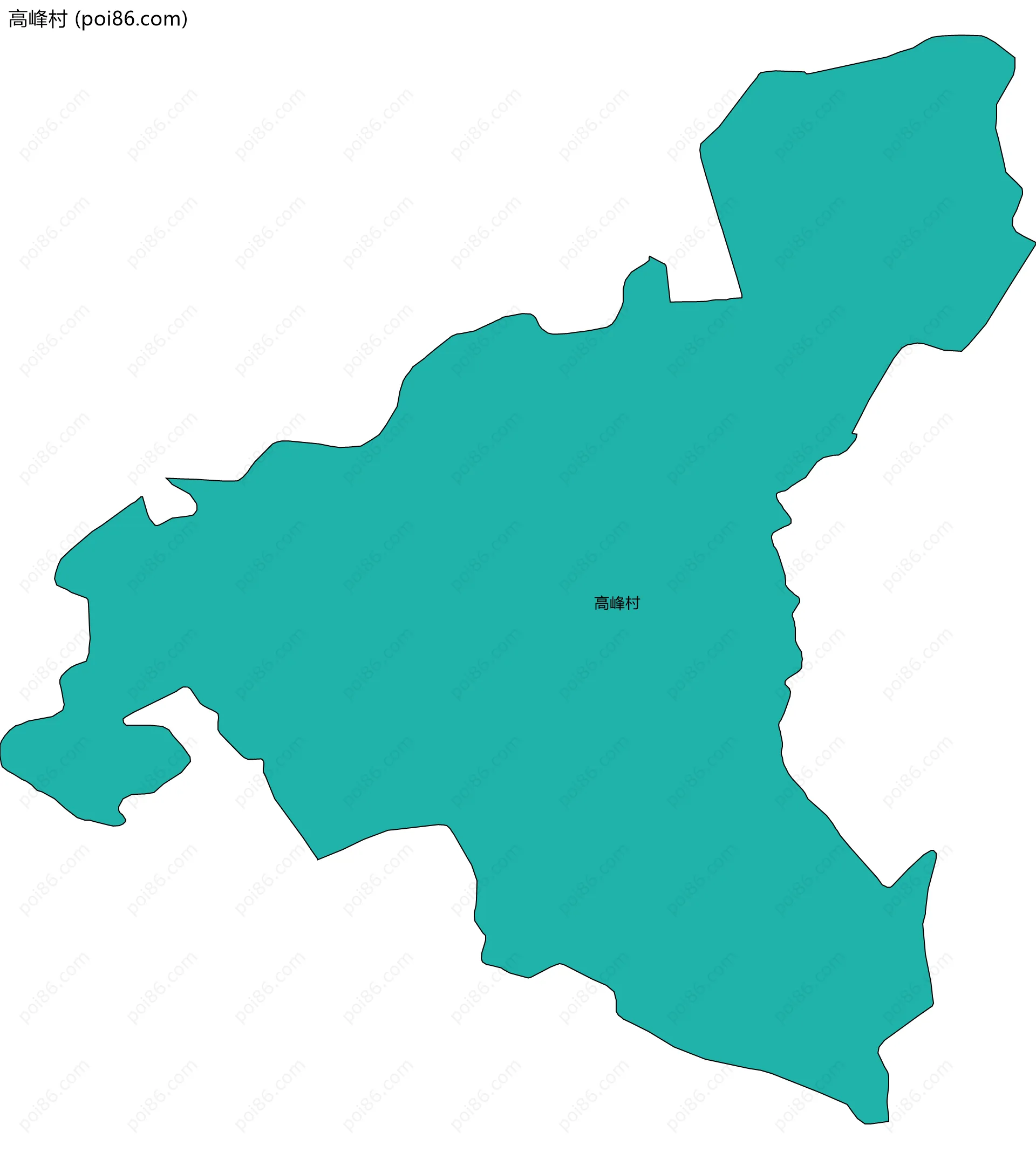 高峰村边界地图