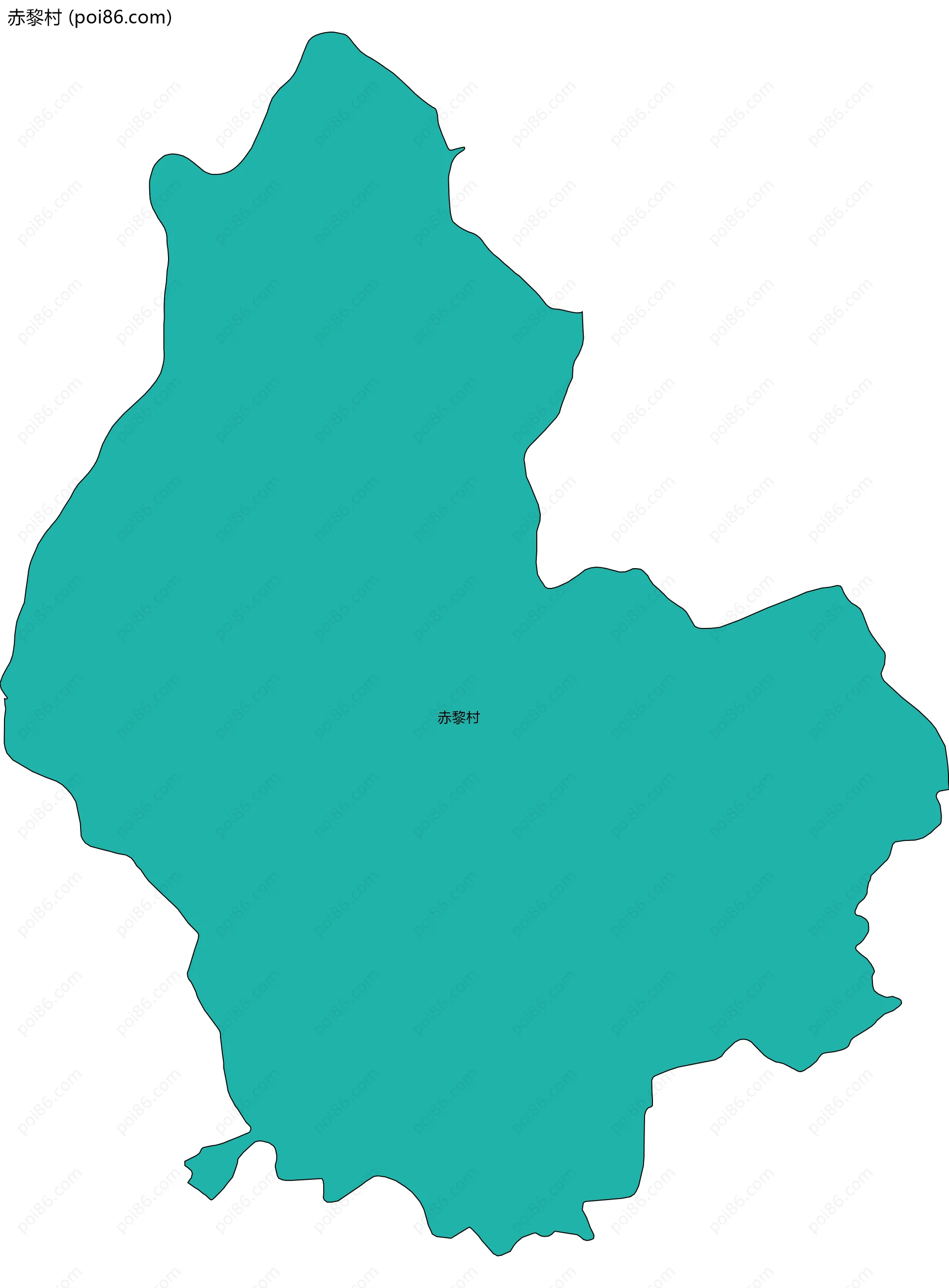 赤黎村边界地图