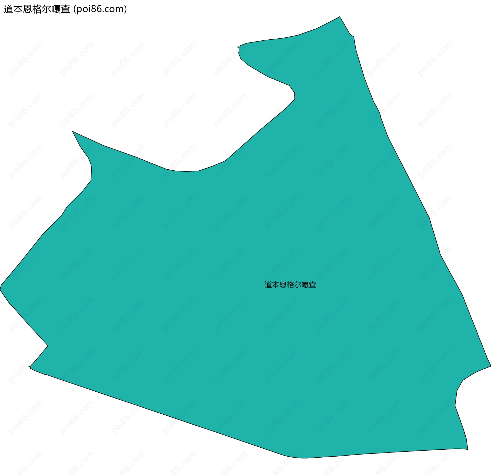 道本恩格尔嘎查边界地图