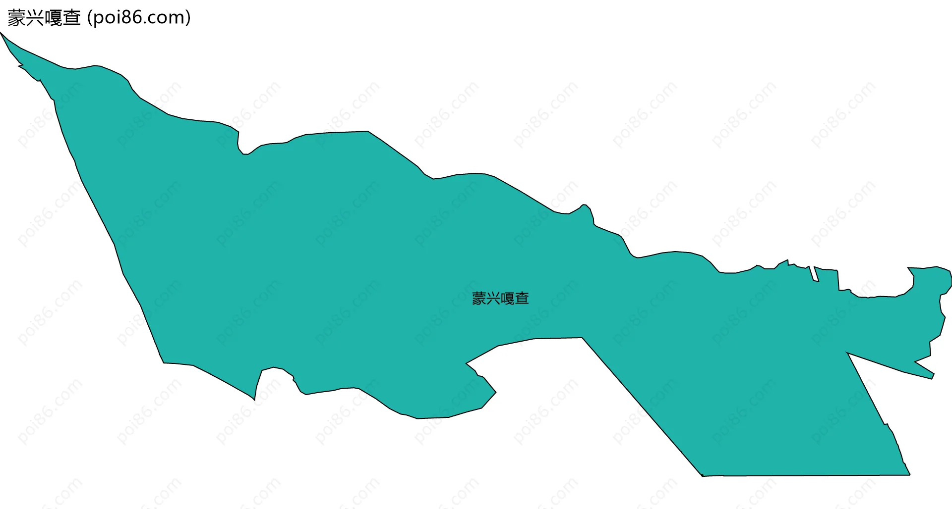 蒙兴嘎查边界地图