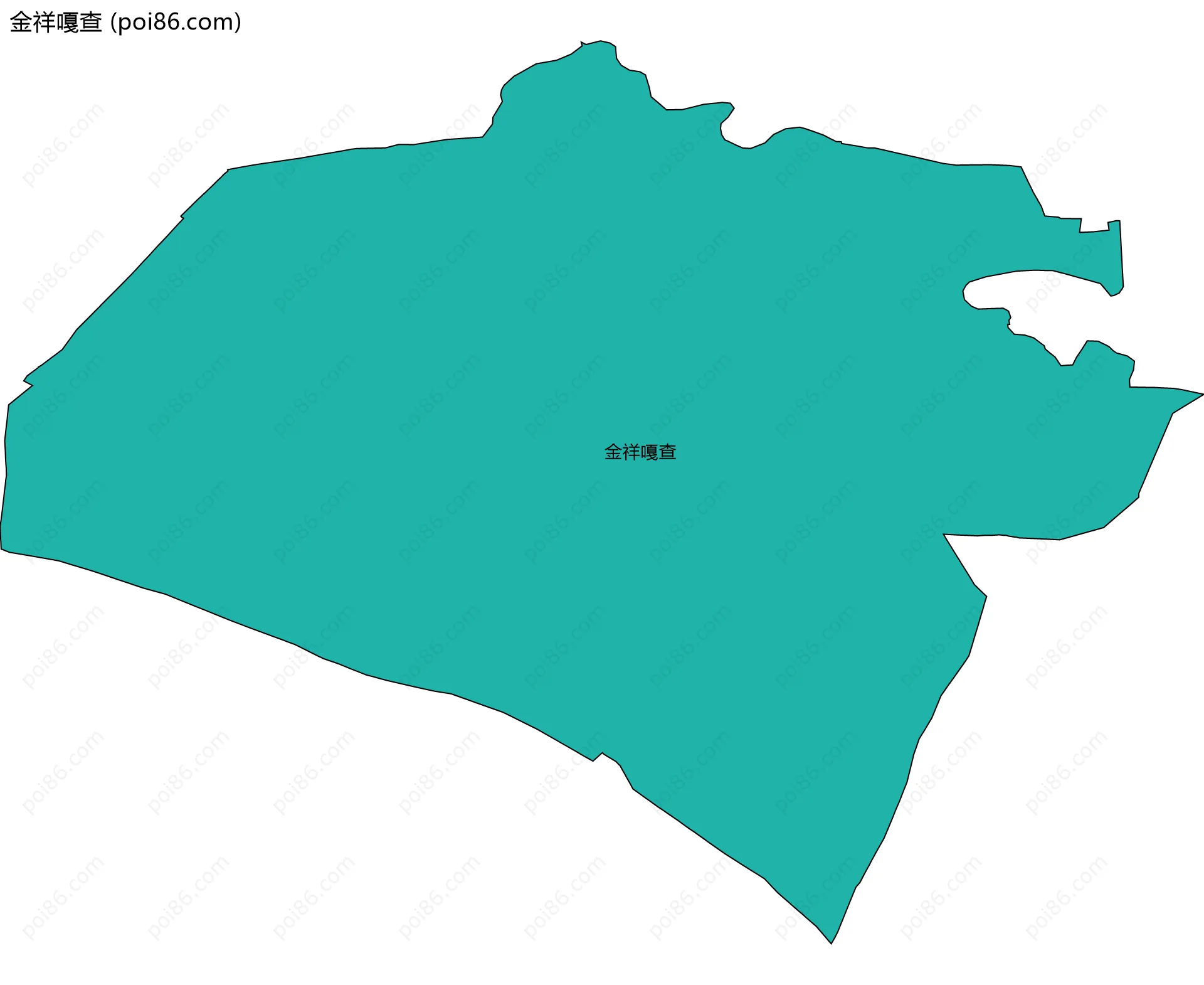 金祥嘎查边界地图