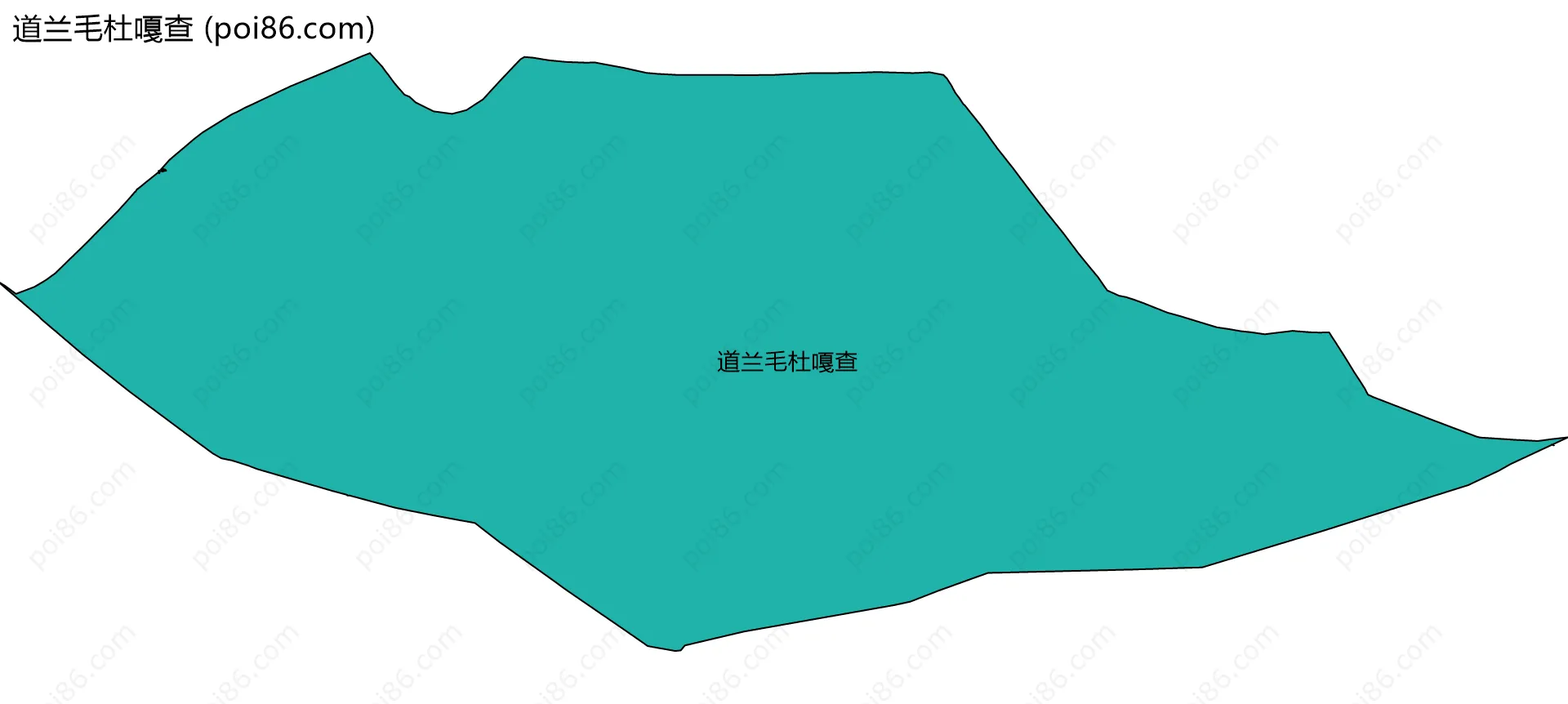 道兰毛杜嘎查边界地图