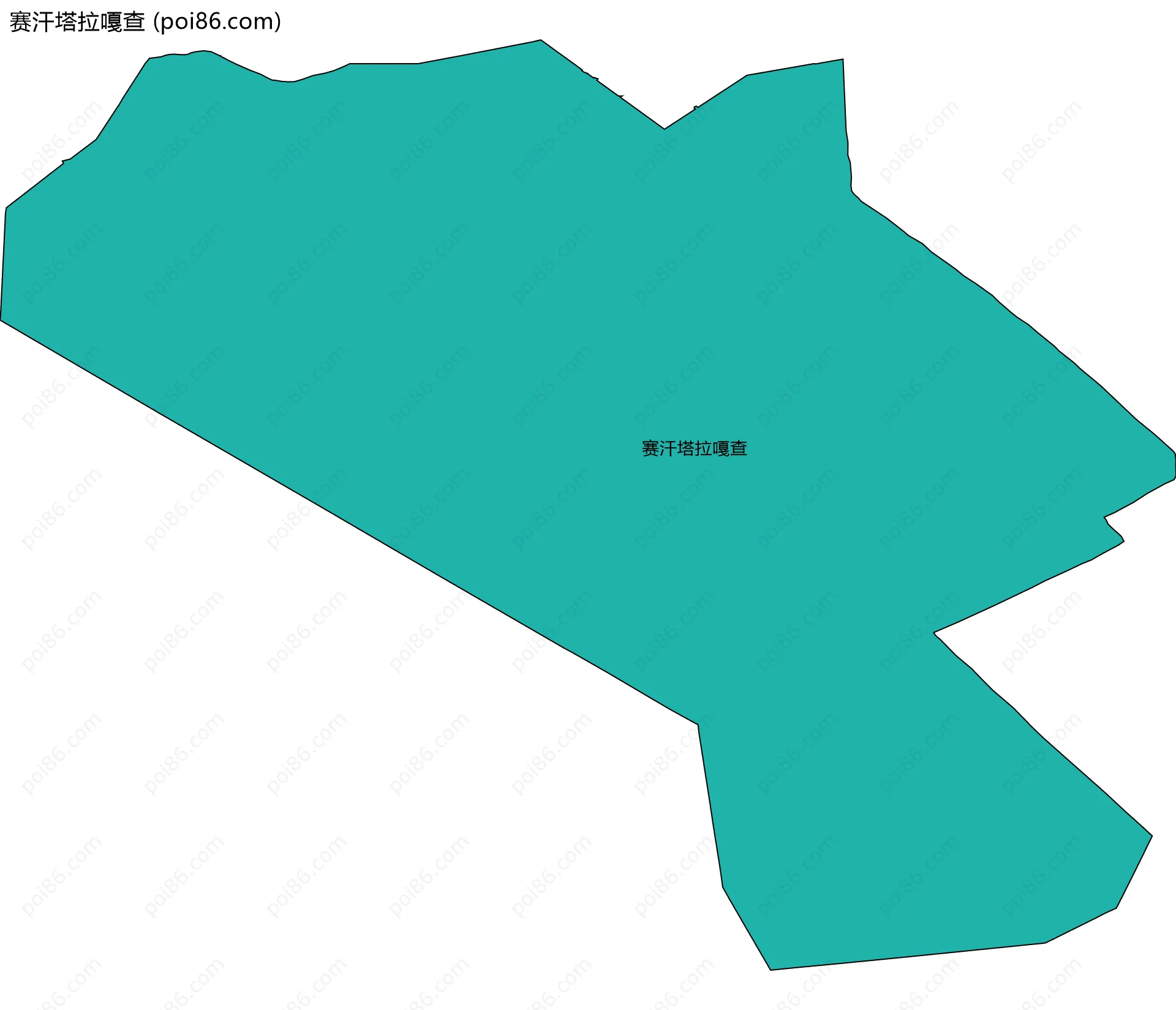 赛汗塔拉嘎查边界地图