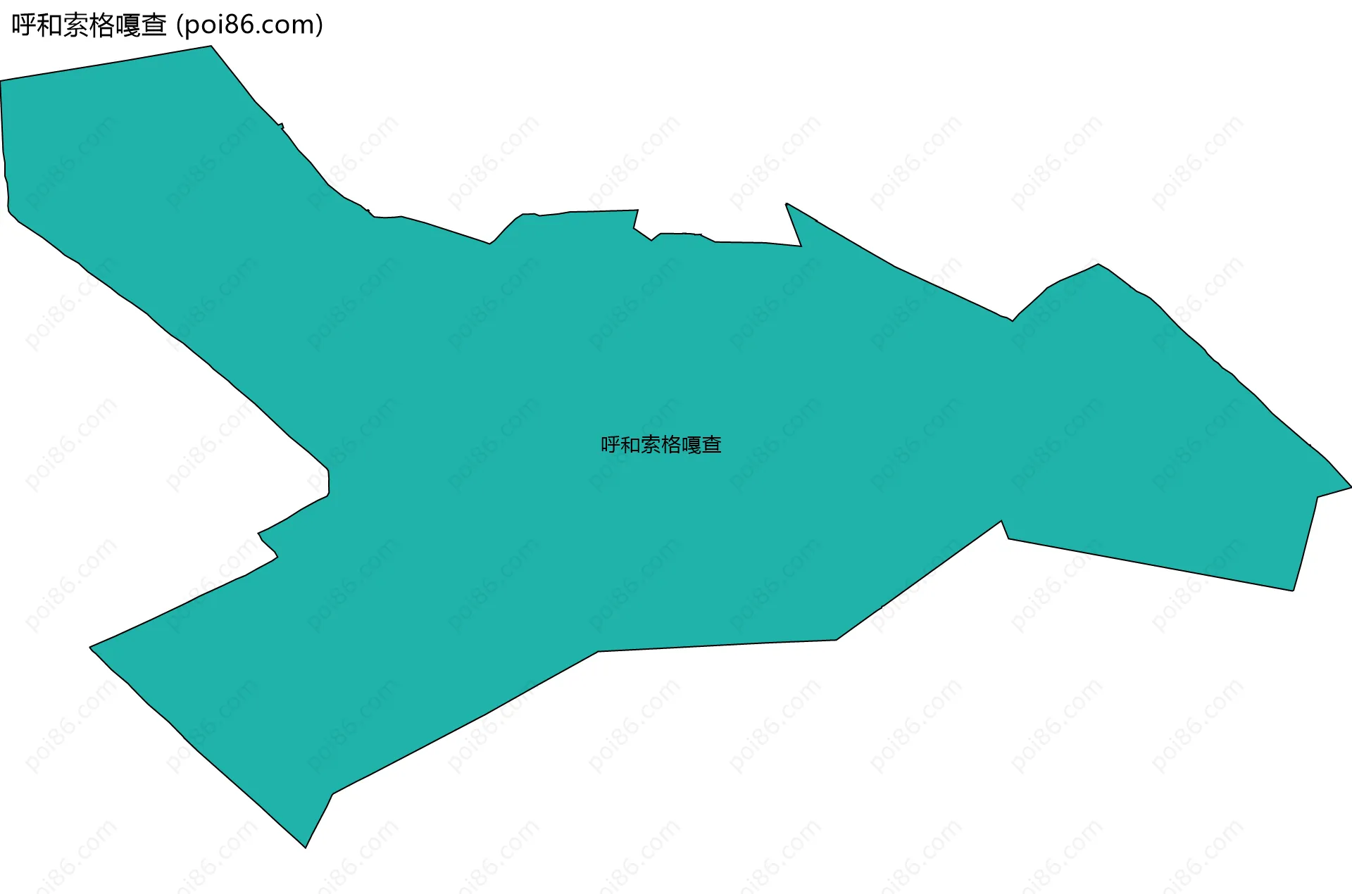 呼和索格嘎查边界地图
