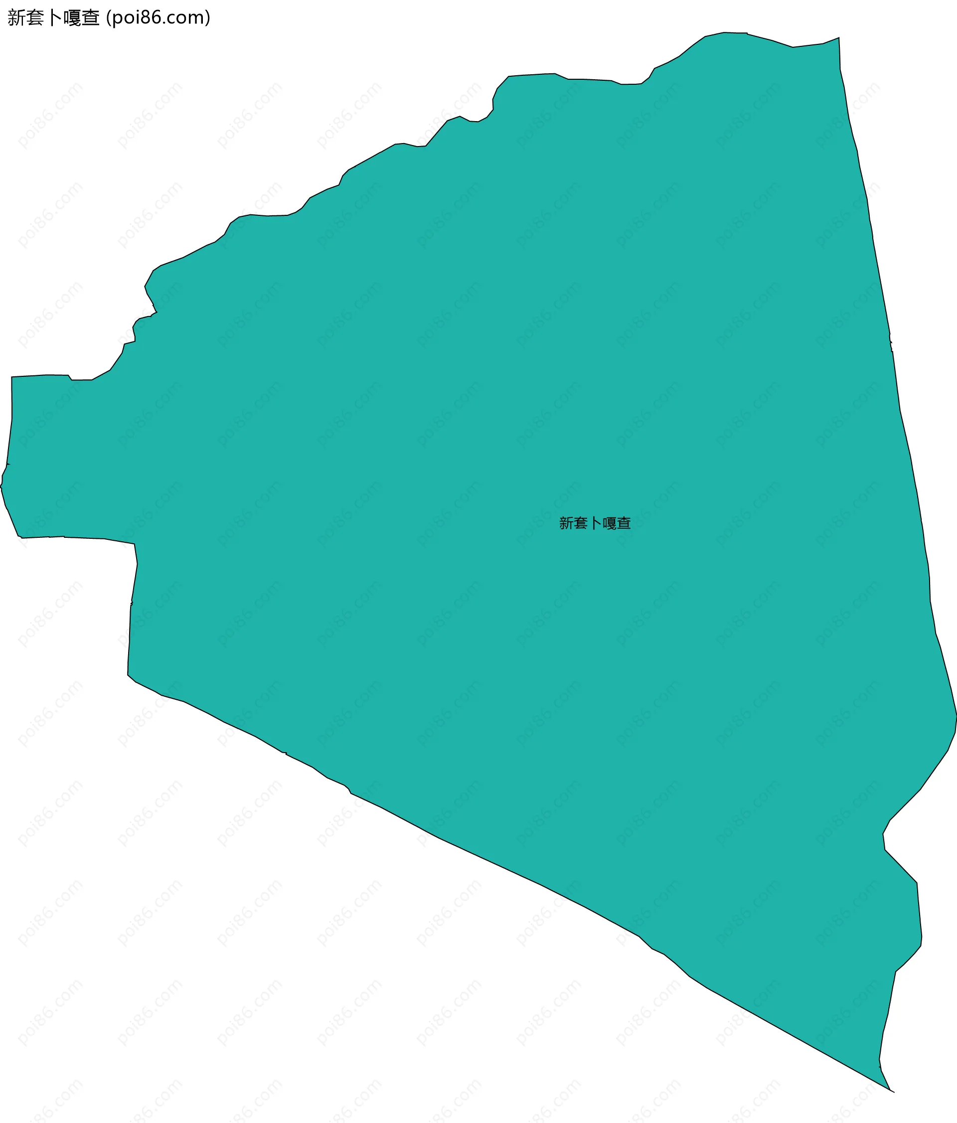 新套卜嘎查边界地图