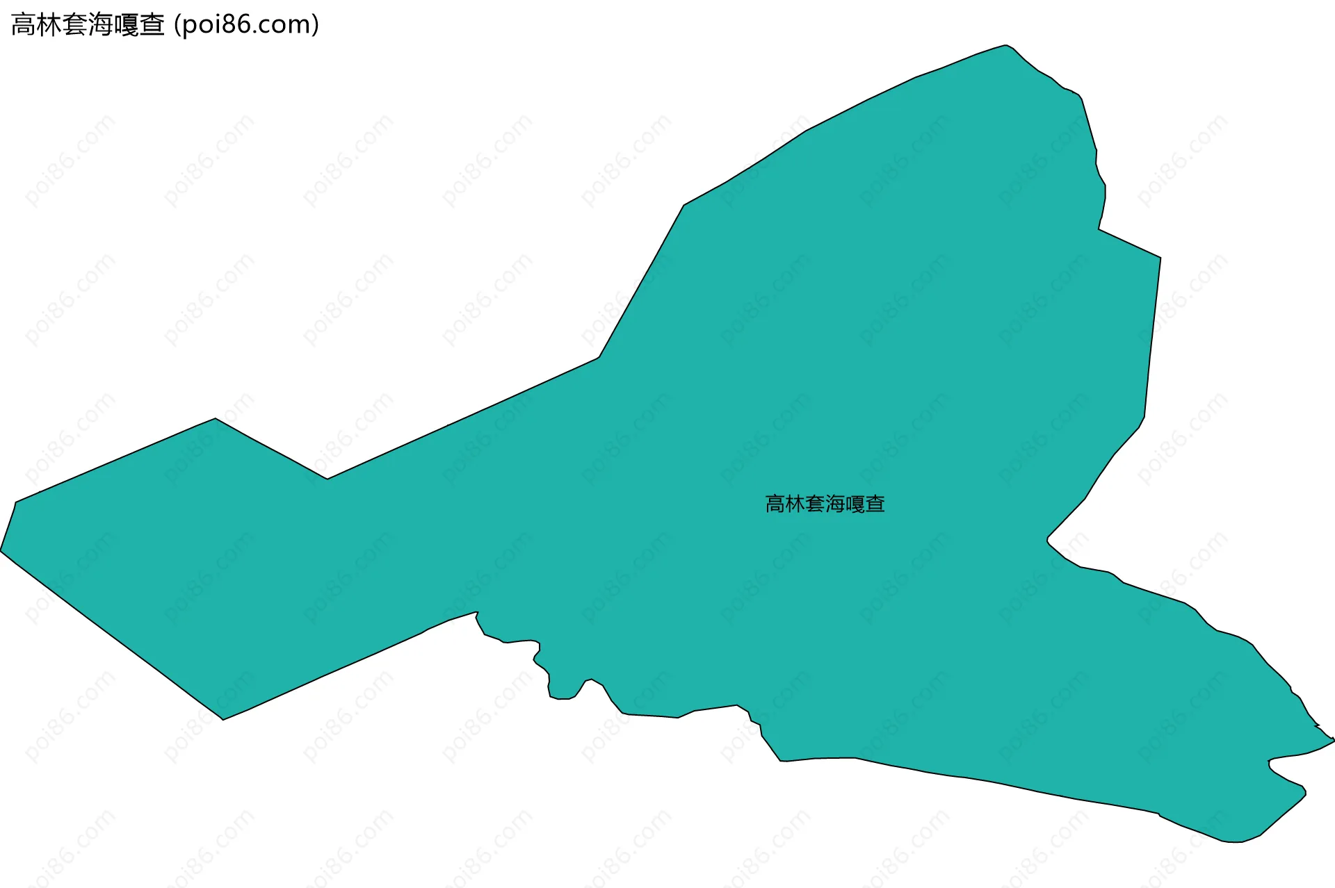 高林套海嘎查边界地图