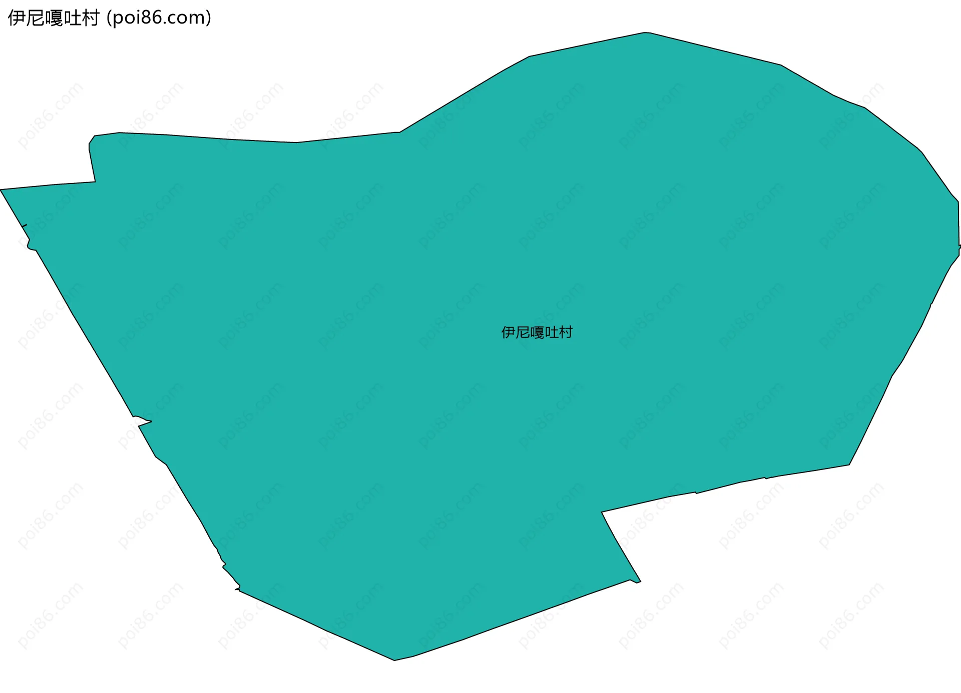 伊尼嘎吐村边界地图