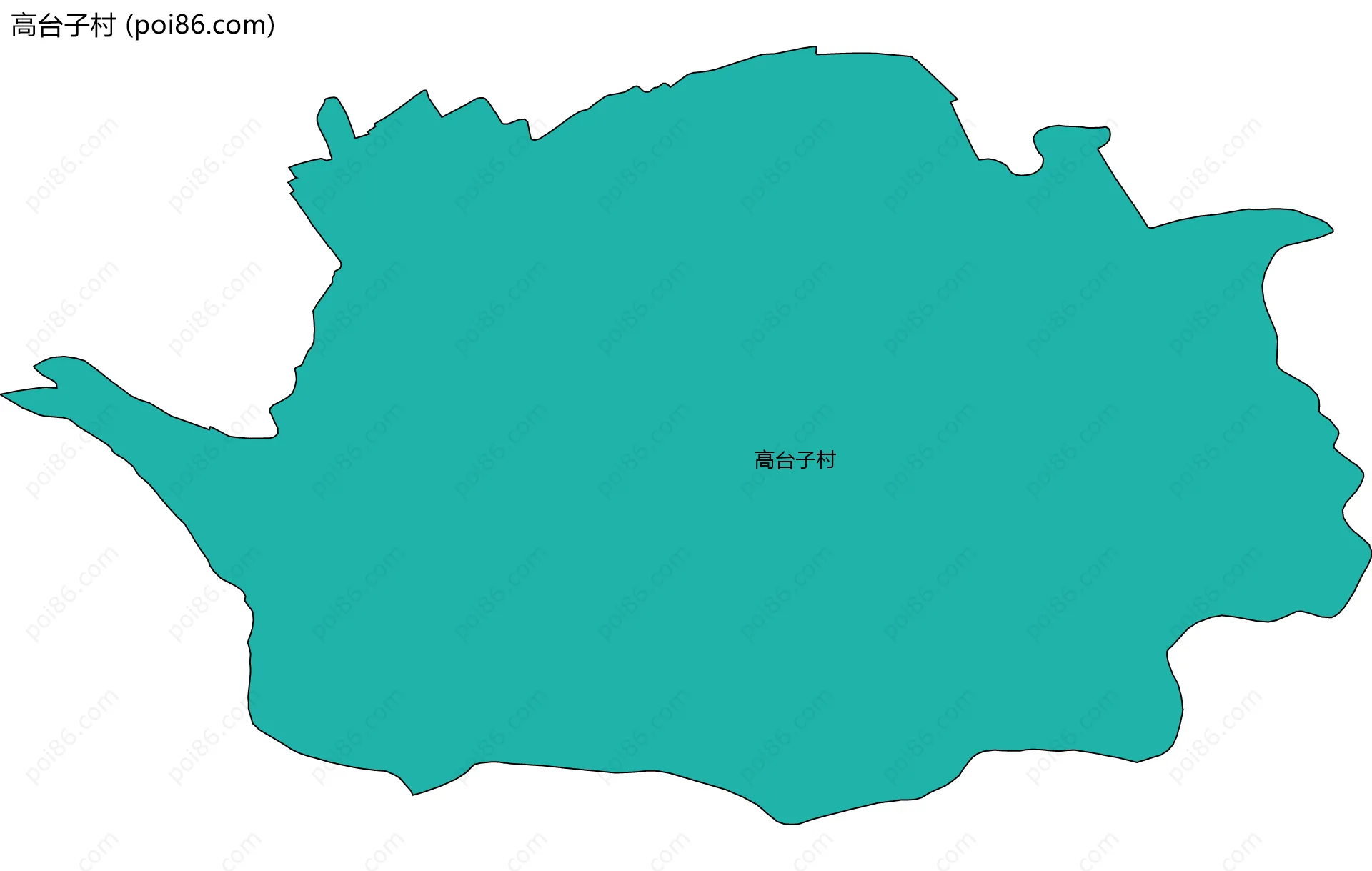 高台子村边界地图