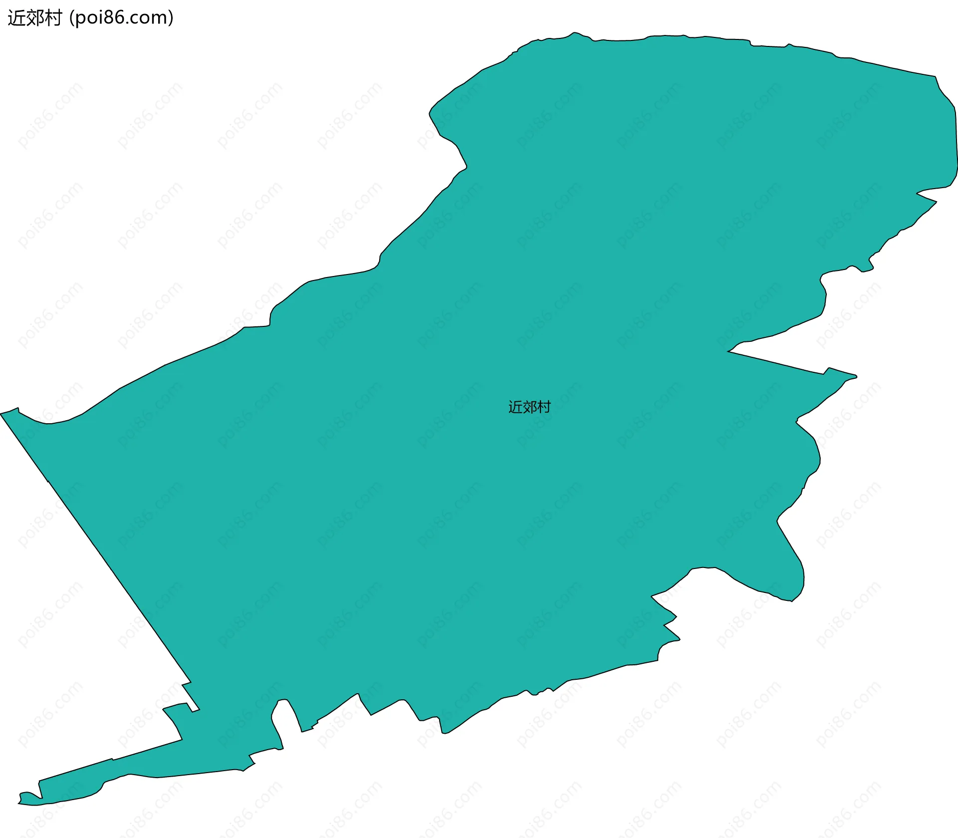 近郊村边界地图