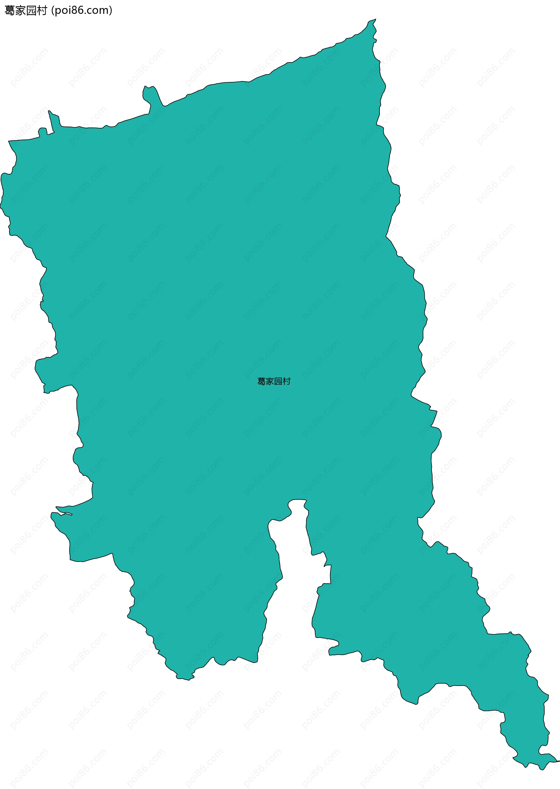 葛家园村边界地图