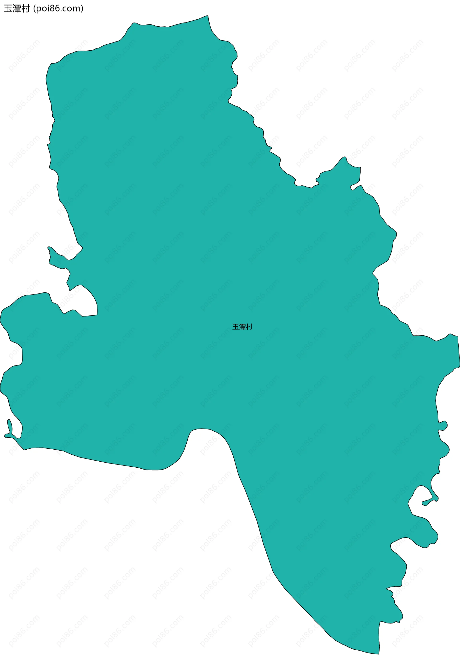 玉潭村边界地图