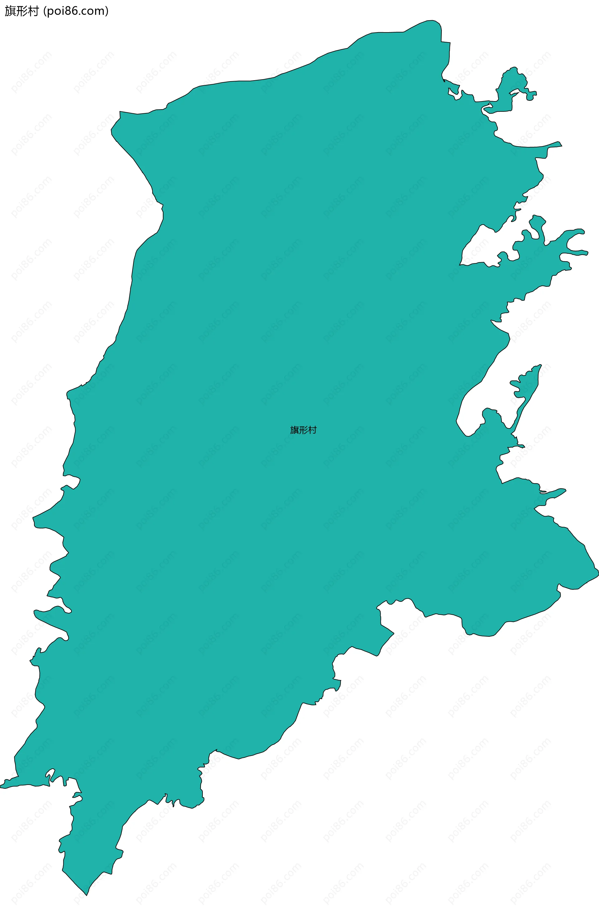 旗形村边界地图