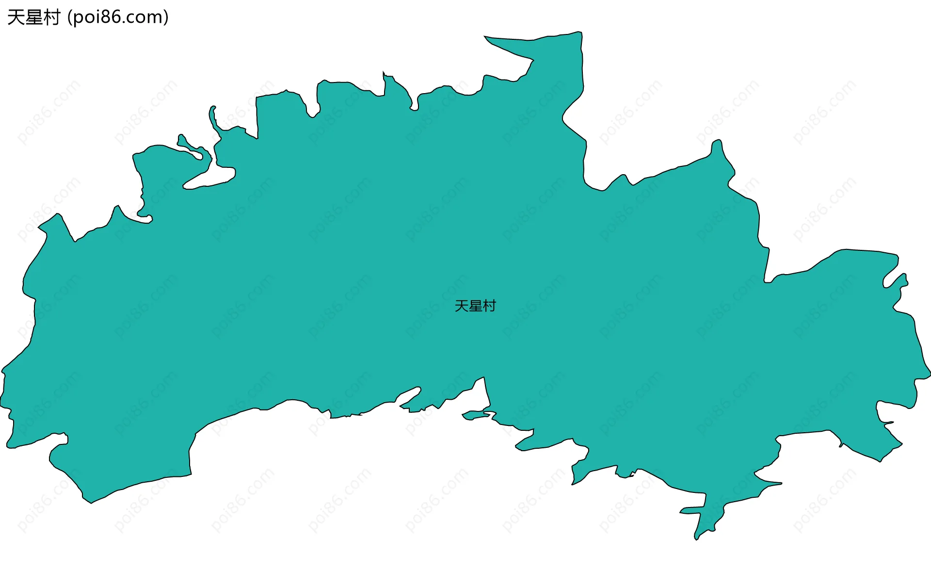 天星村边界地图