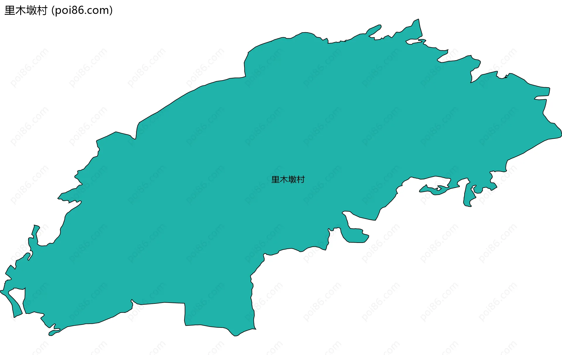 里木墩村边界地图