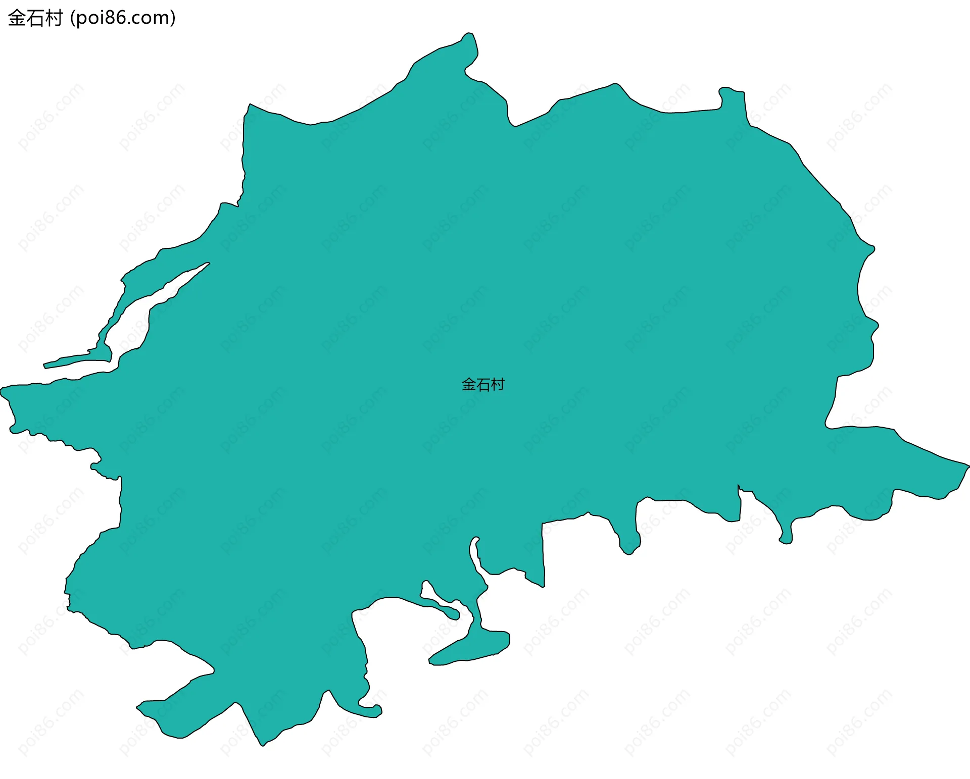 金石村边界地图