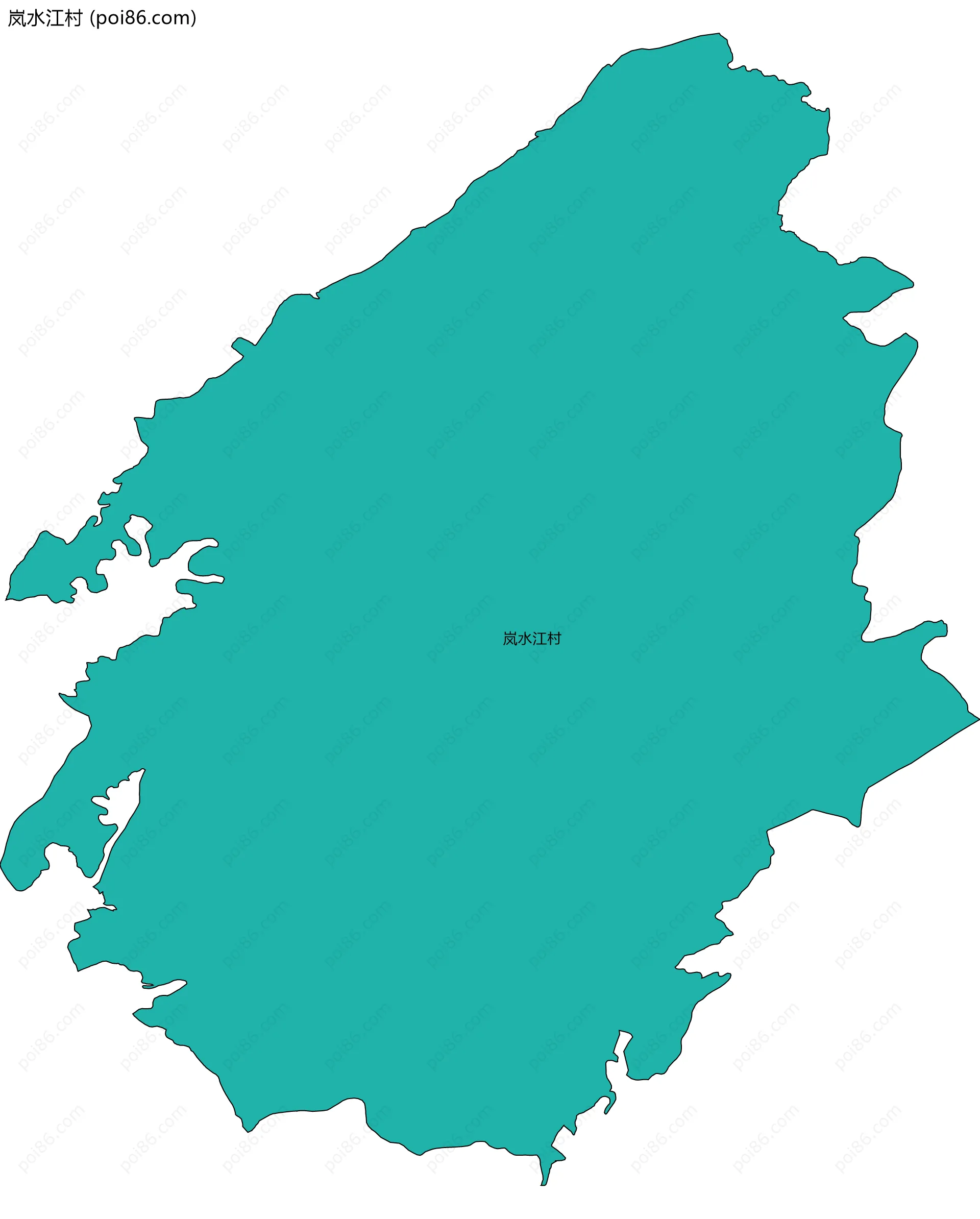 岚水江村边界地图