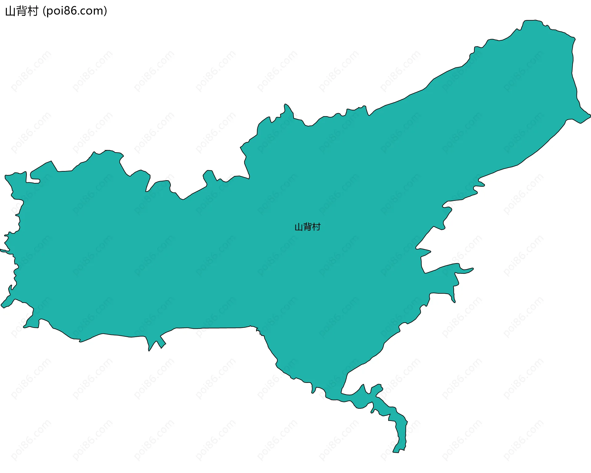 山背村边界地图