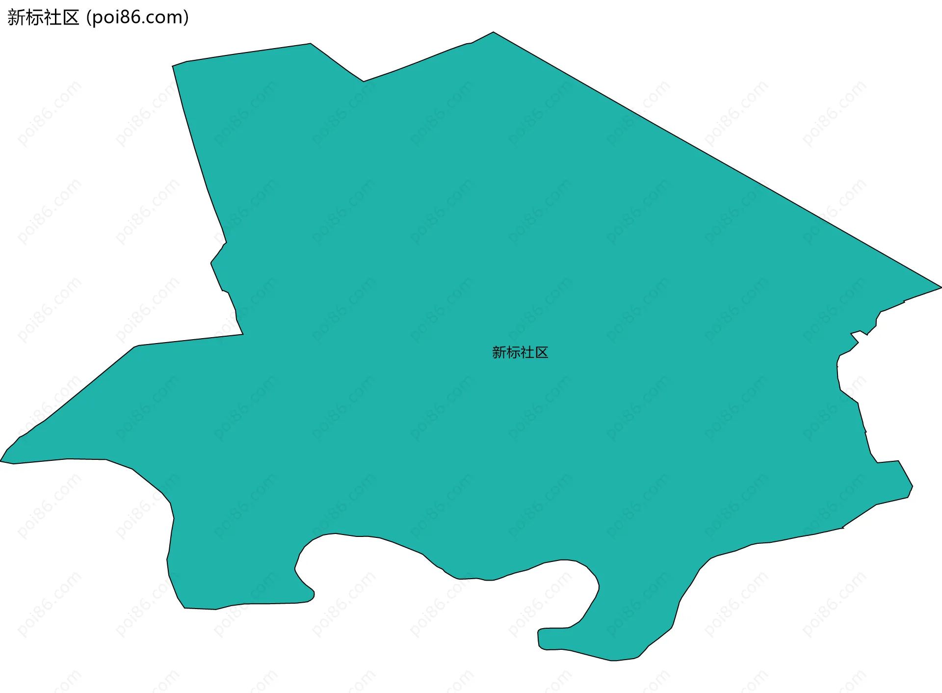 新标社区边界地图