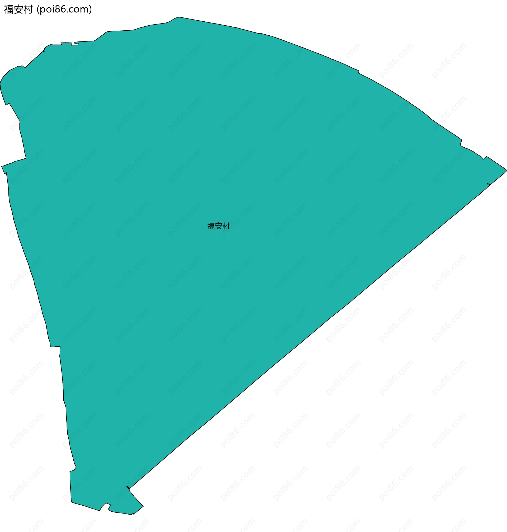 福安村边界地图