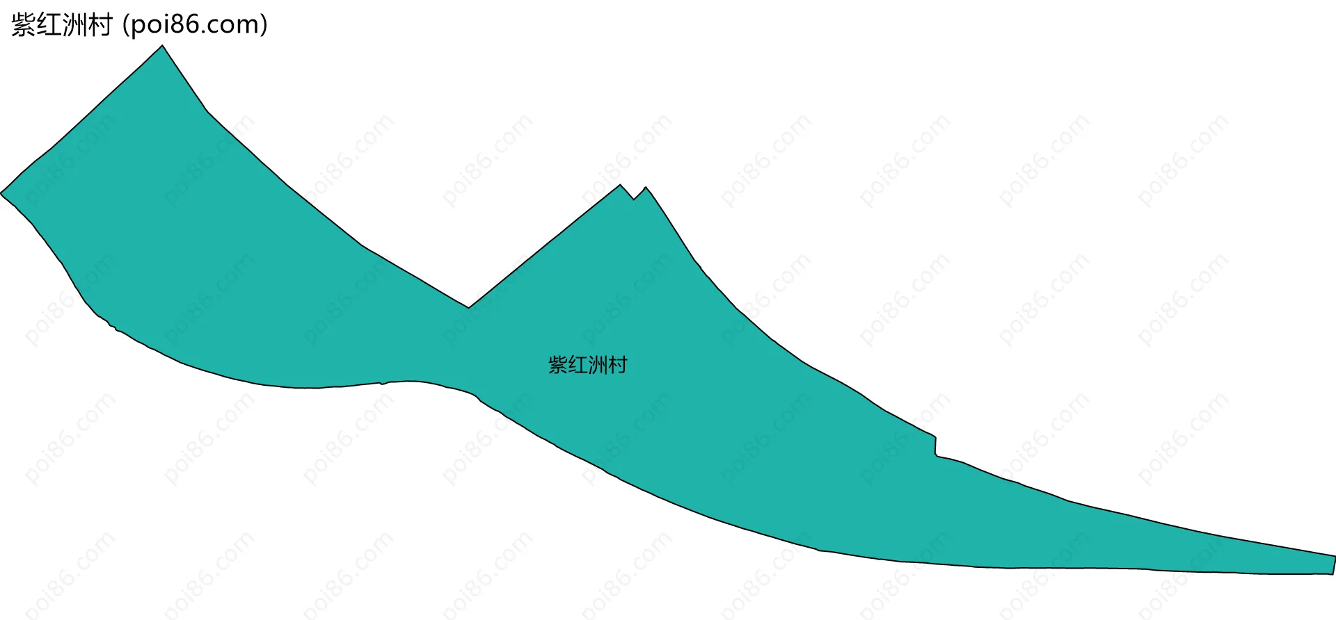 紫红洲村边界地图