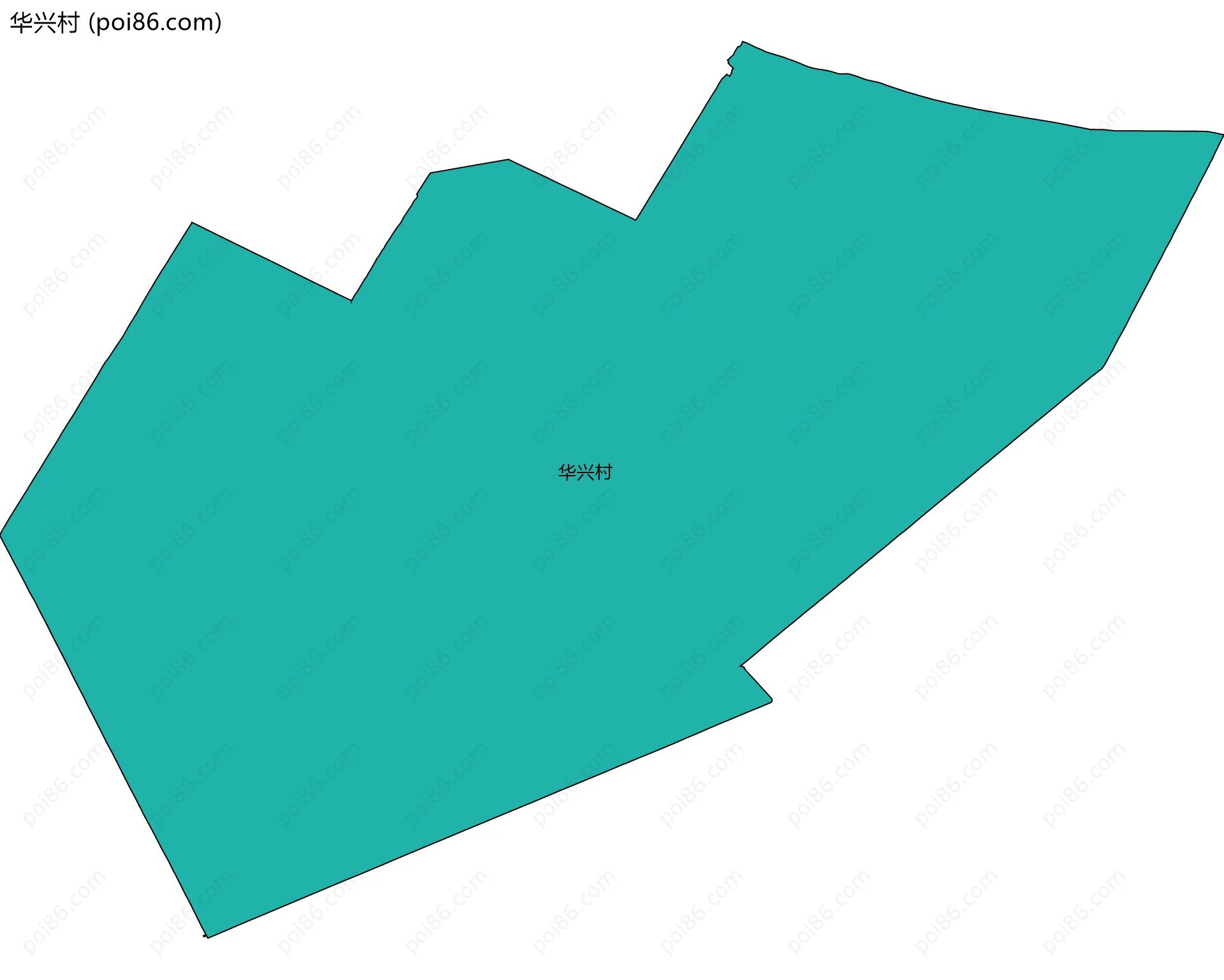 华兴村边界地图