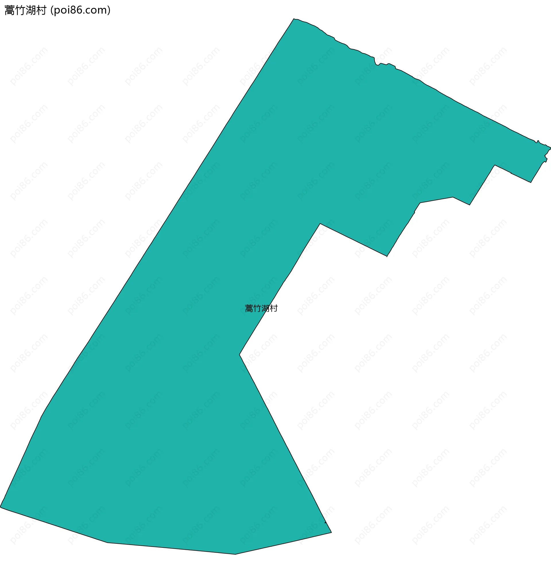 蒿竹湖村边界地图