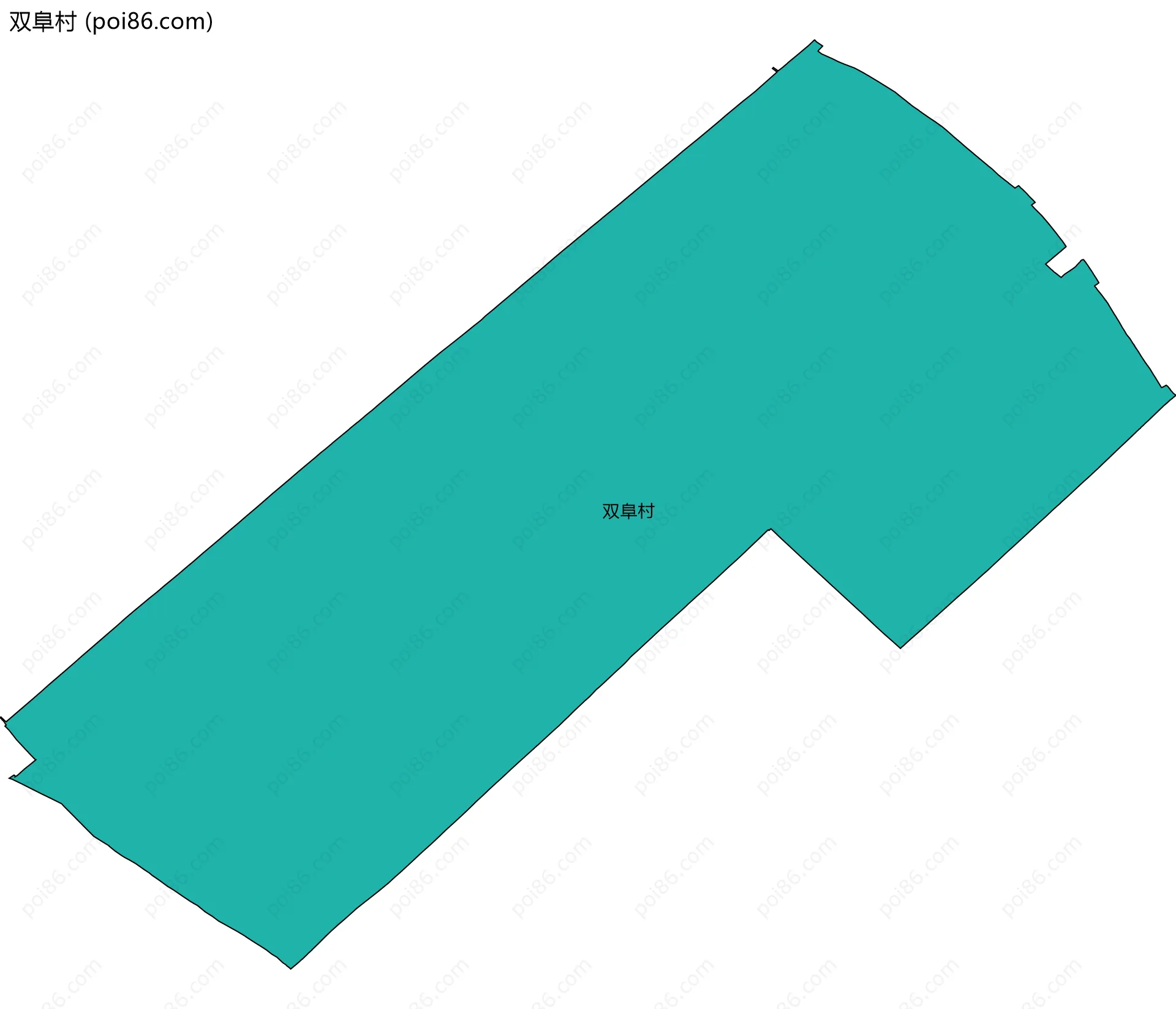 双阜村边界地图