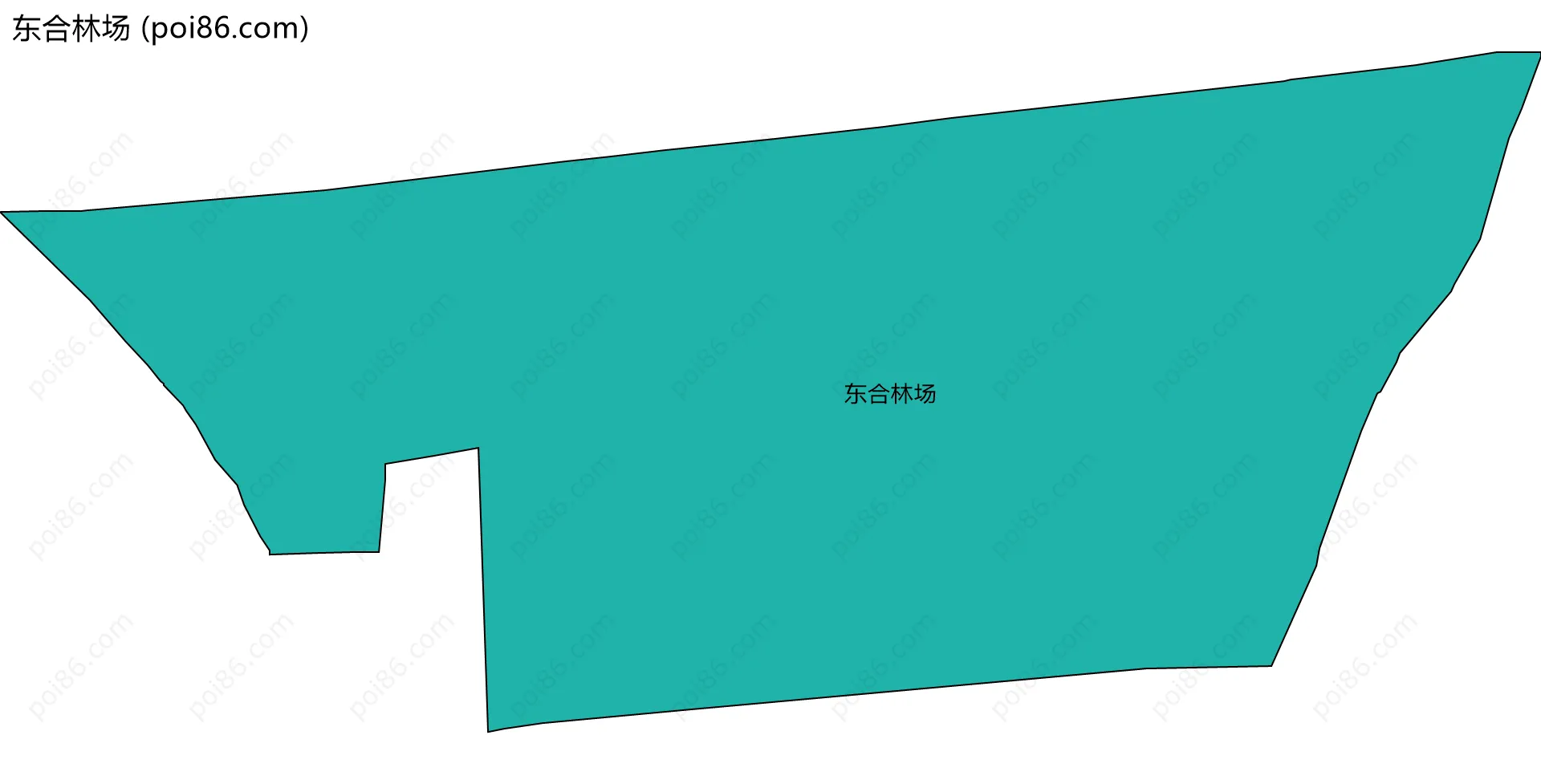 东合林场边界地图