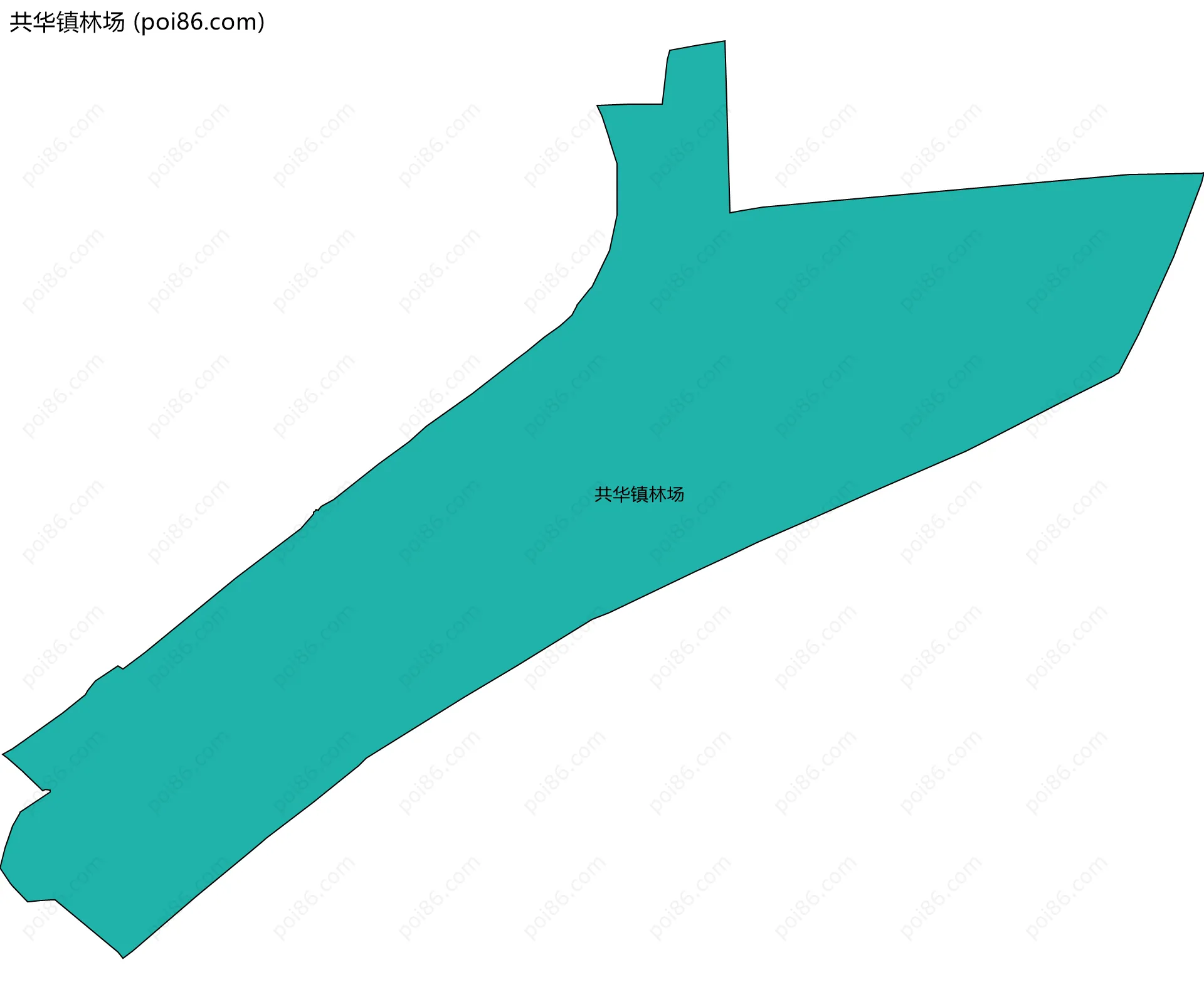 共华镇林场边界地图