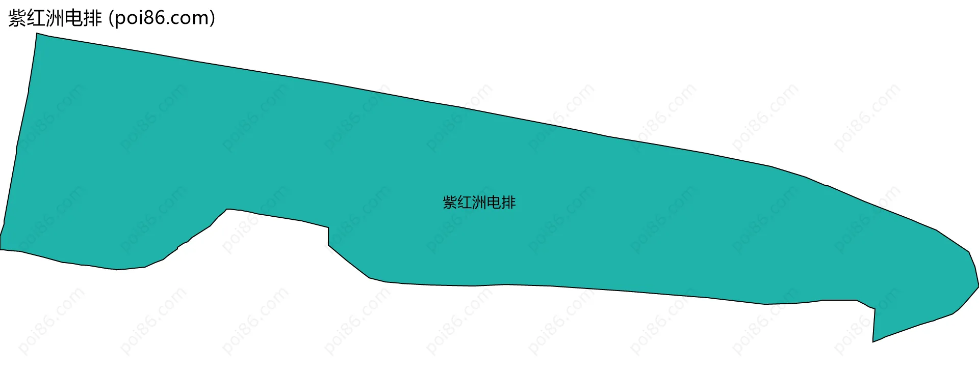 紫红洲电排边界地图