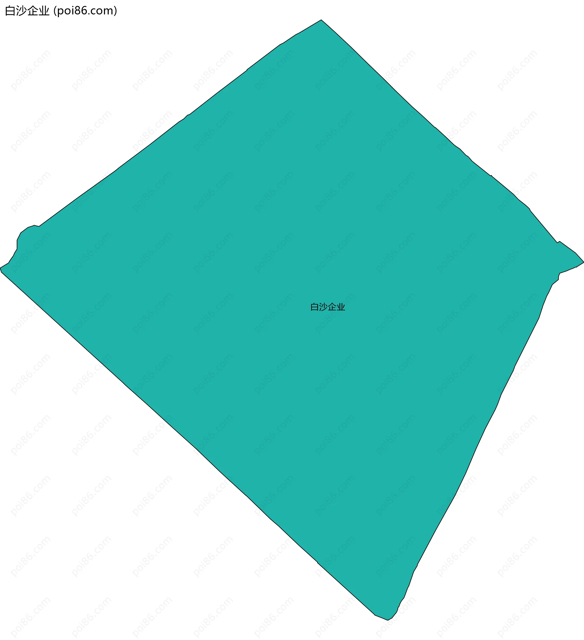 白沙企业边界地图