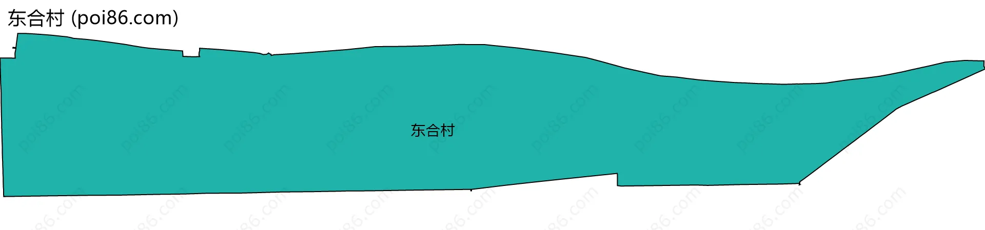 东合村边界地图