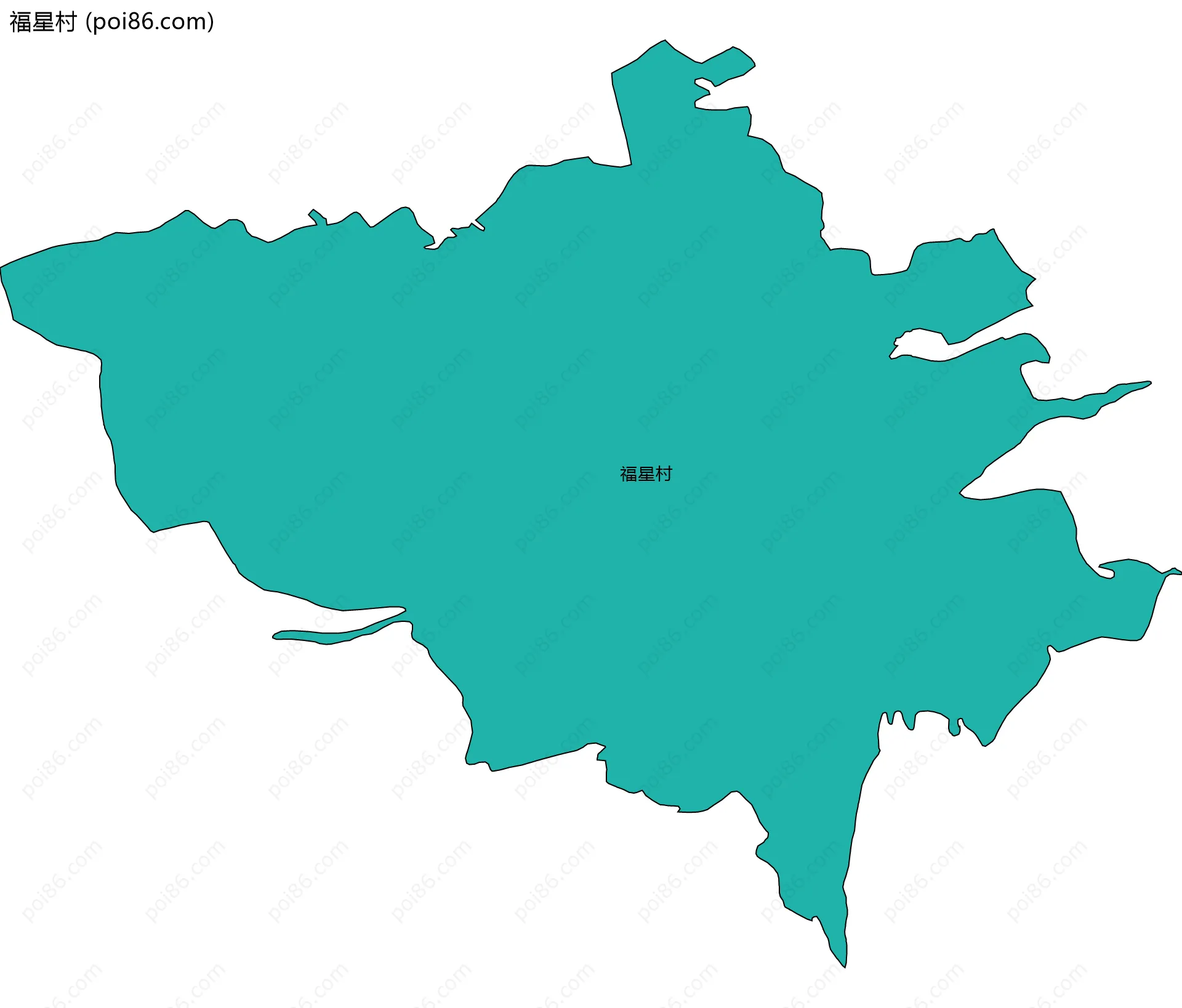 福星村边界地图