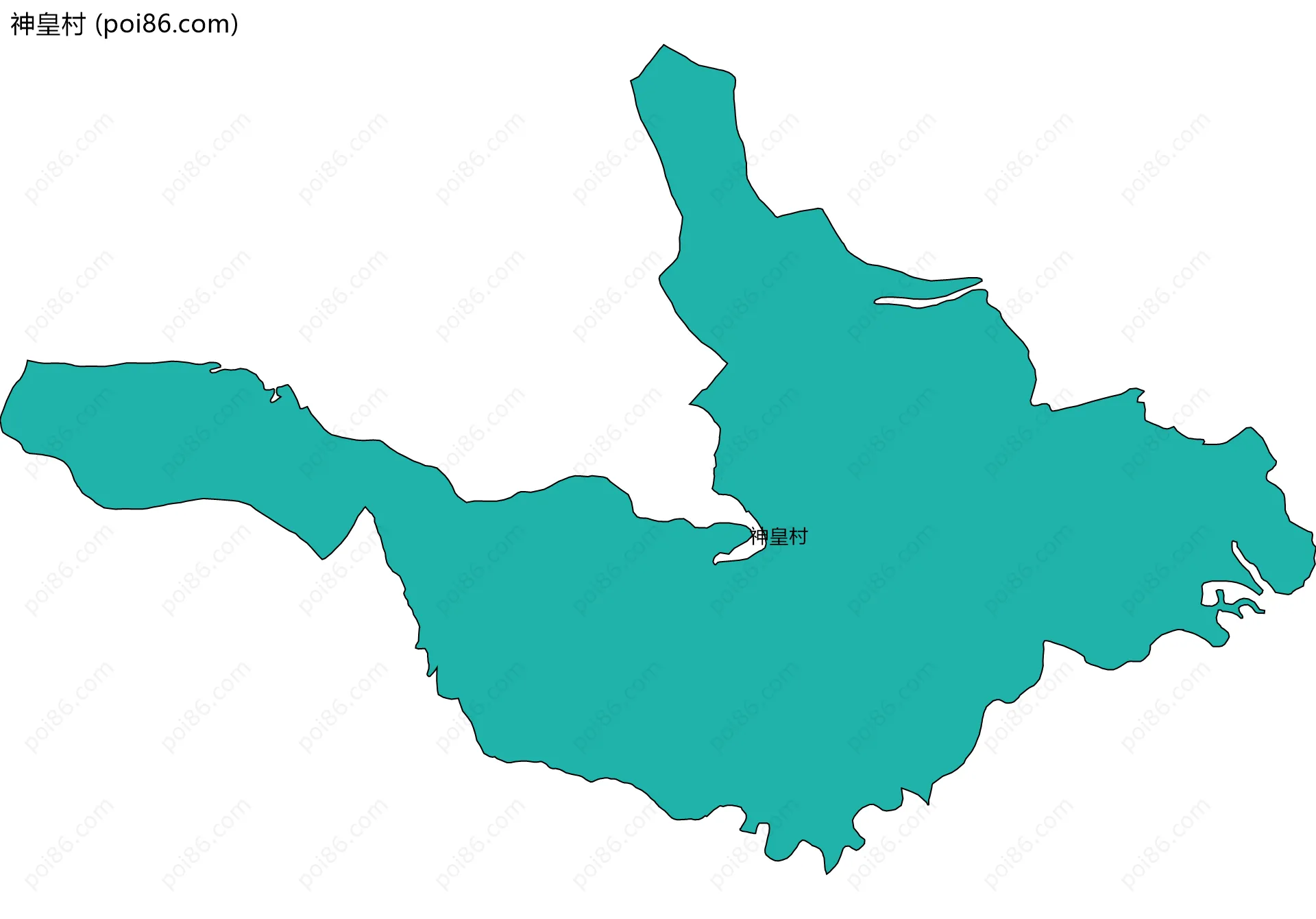 神皇村边界地图
