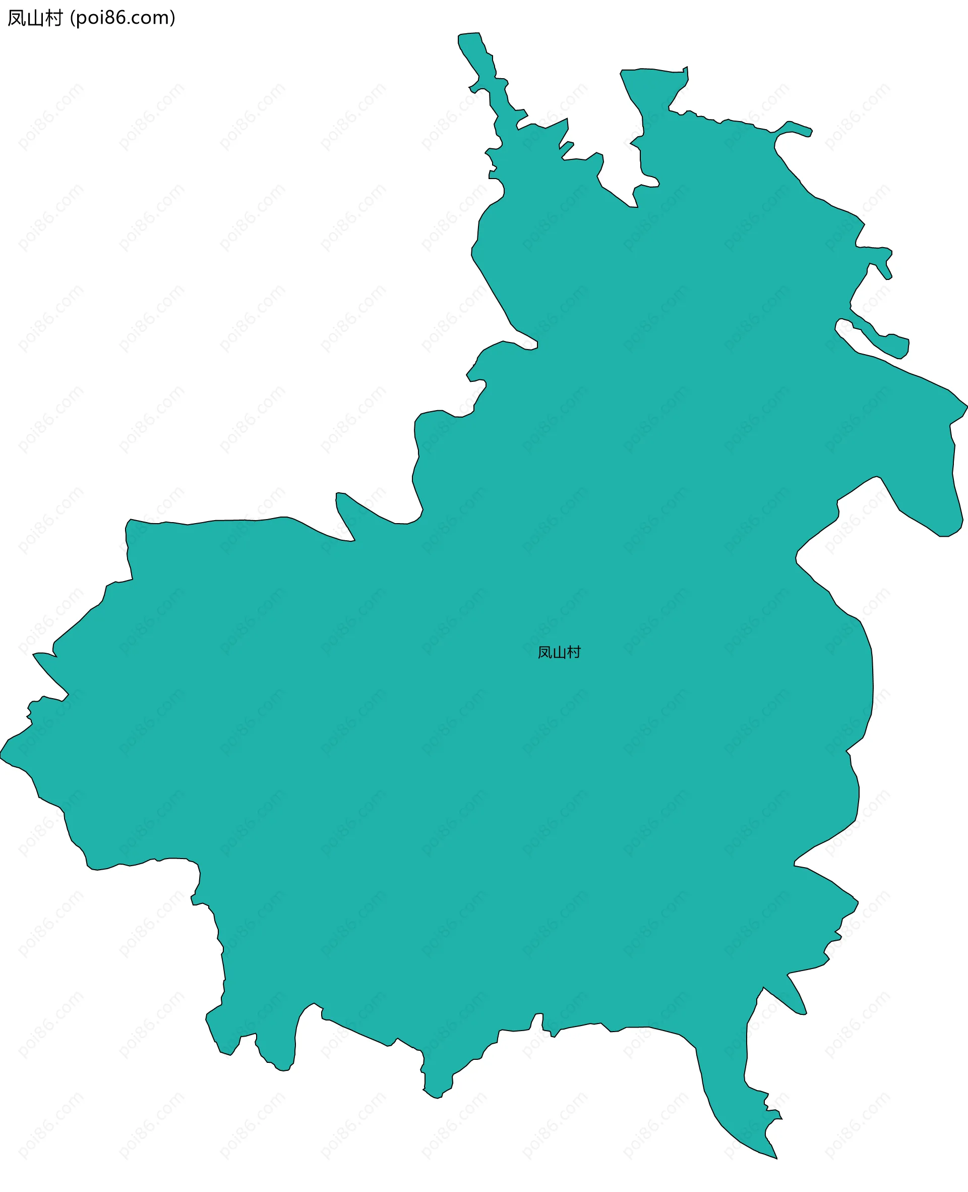 凤山村边界地图