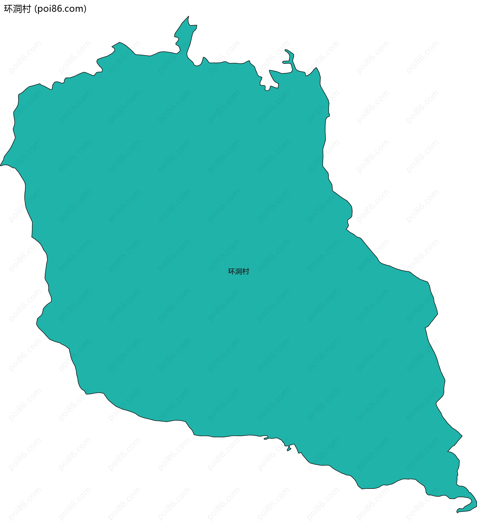 环洞村边界地图