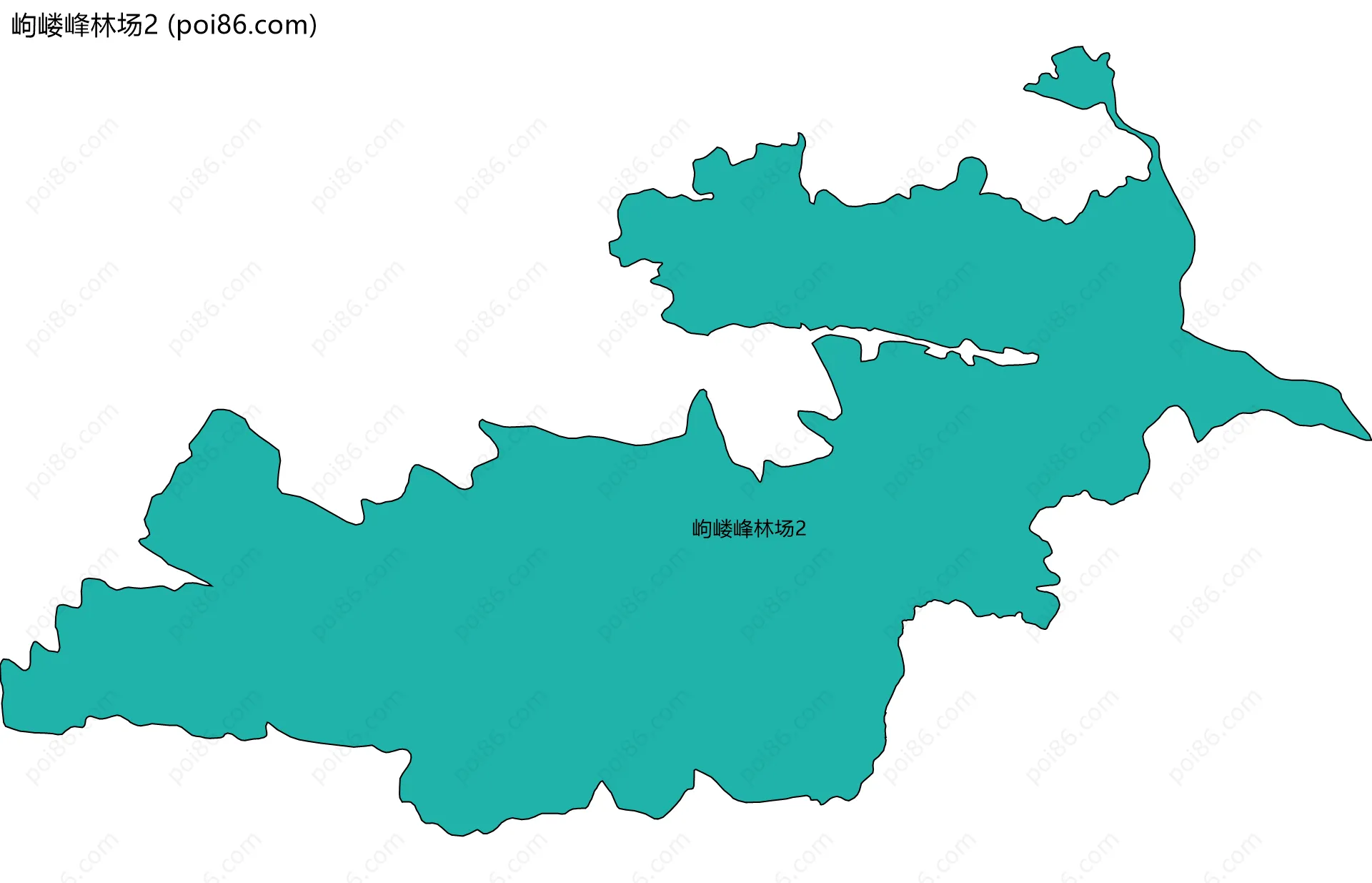 岣嵝峰林场2边界地图