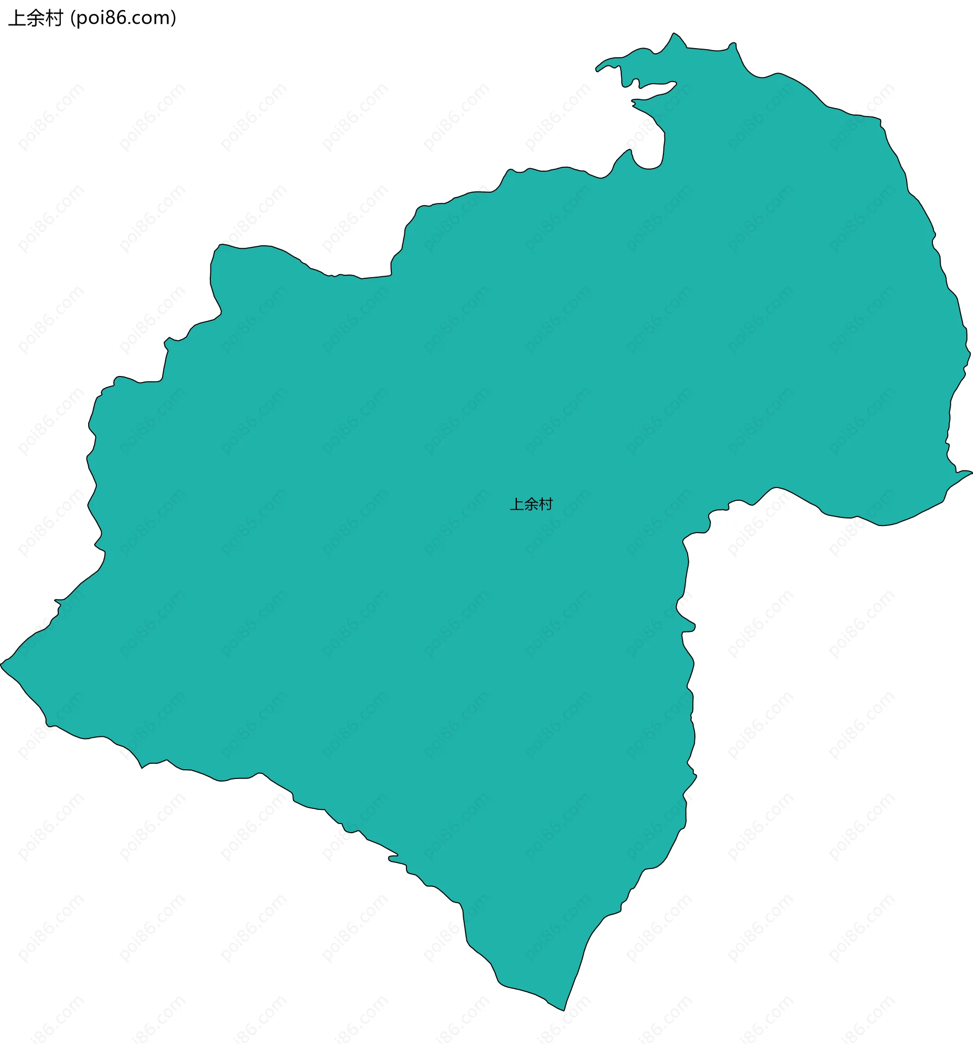 上余村边界地图