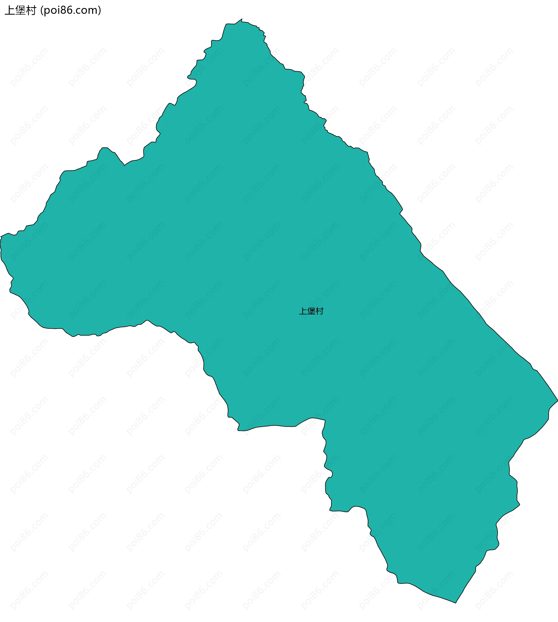 上堡村边界地图