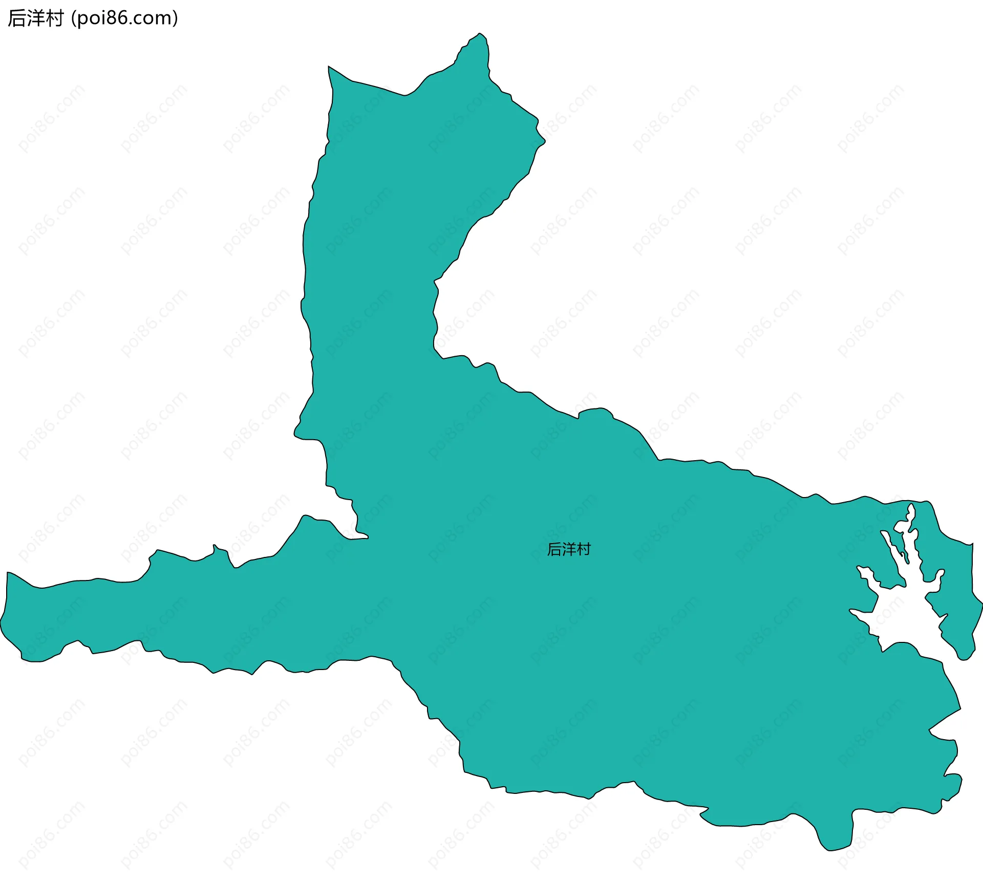 后洋村边界地图