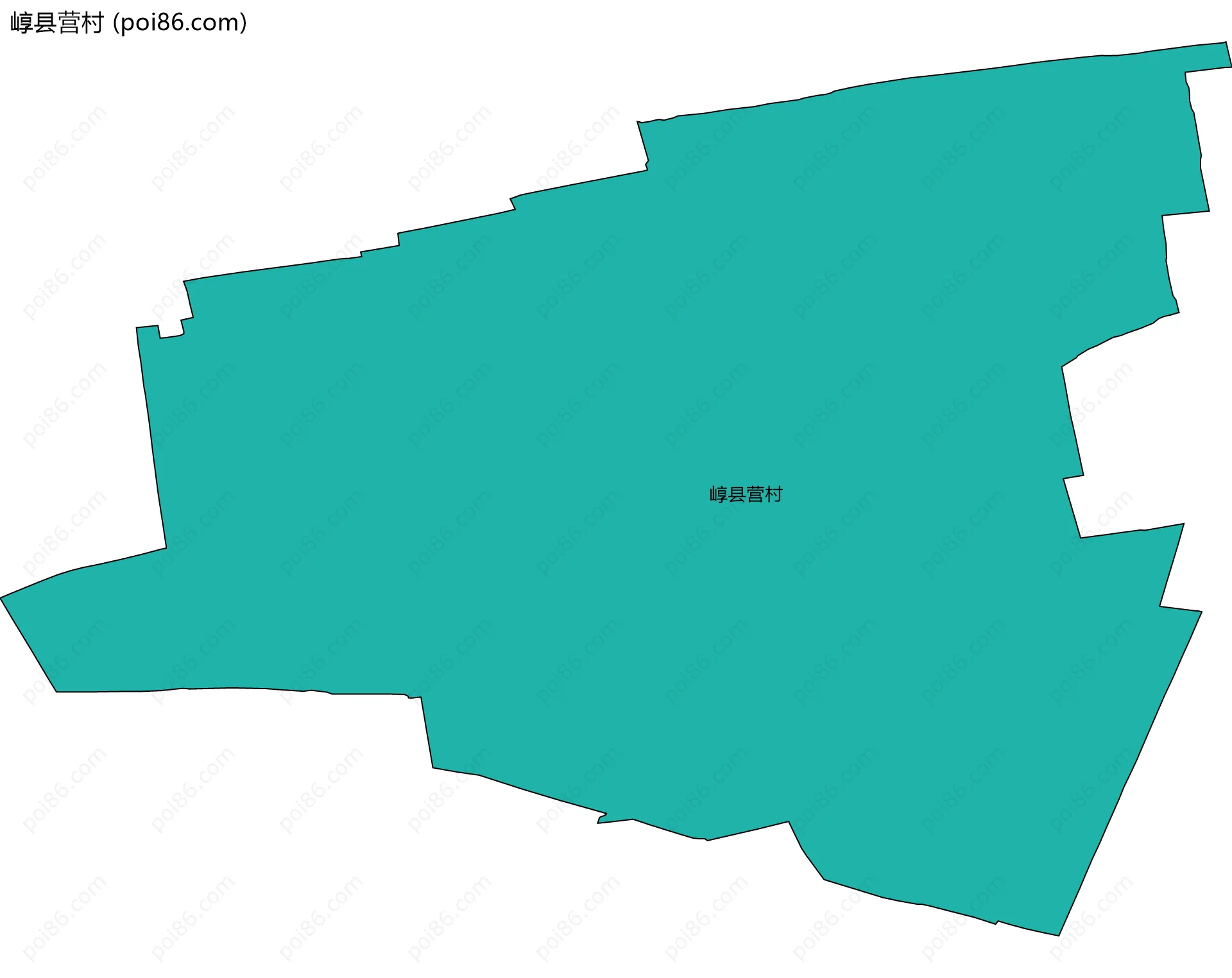 崞县营村边界地图