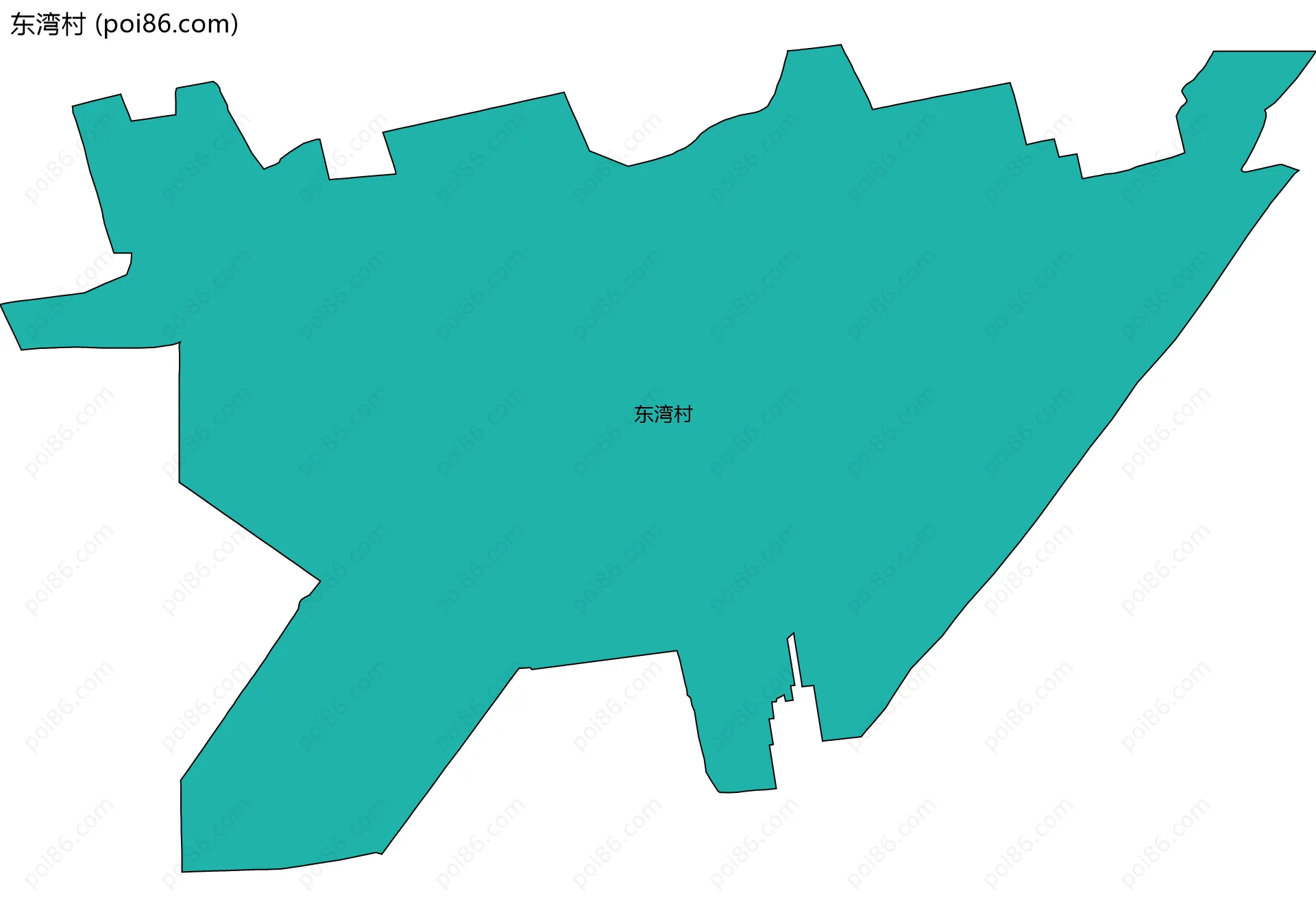 东湾村边界地图