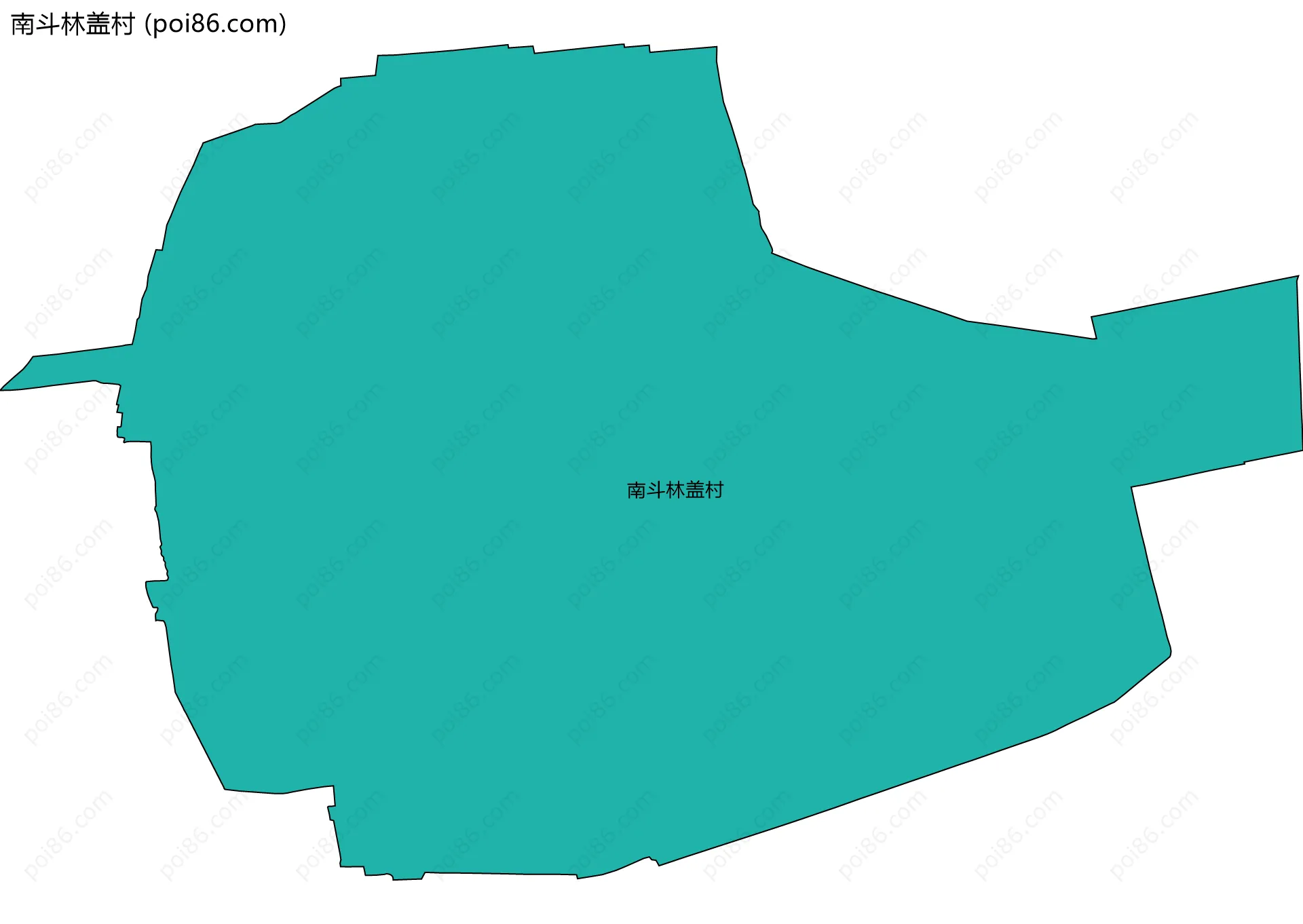 南斗林盖村边界地图
