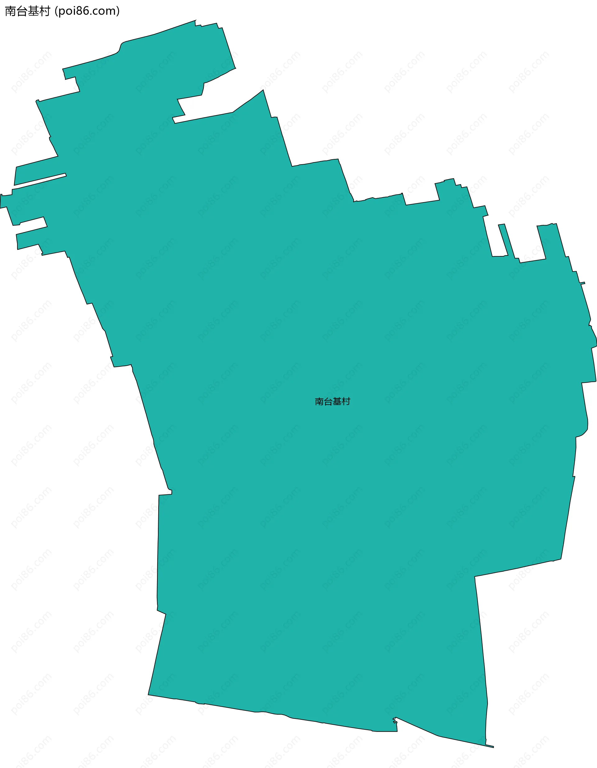 南台基村边界地图