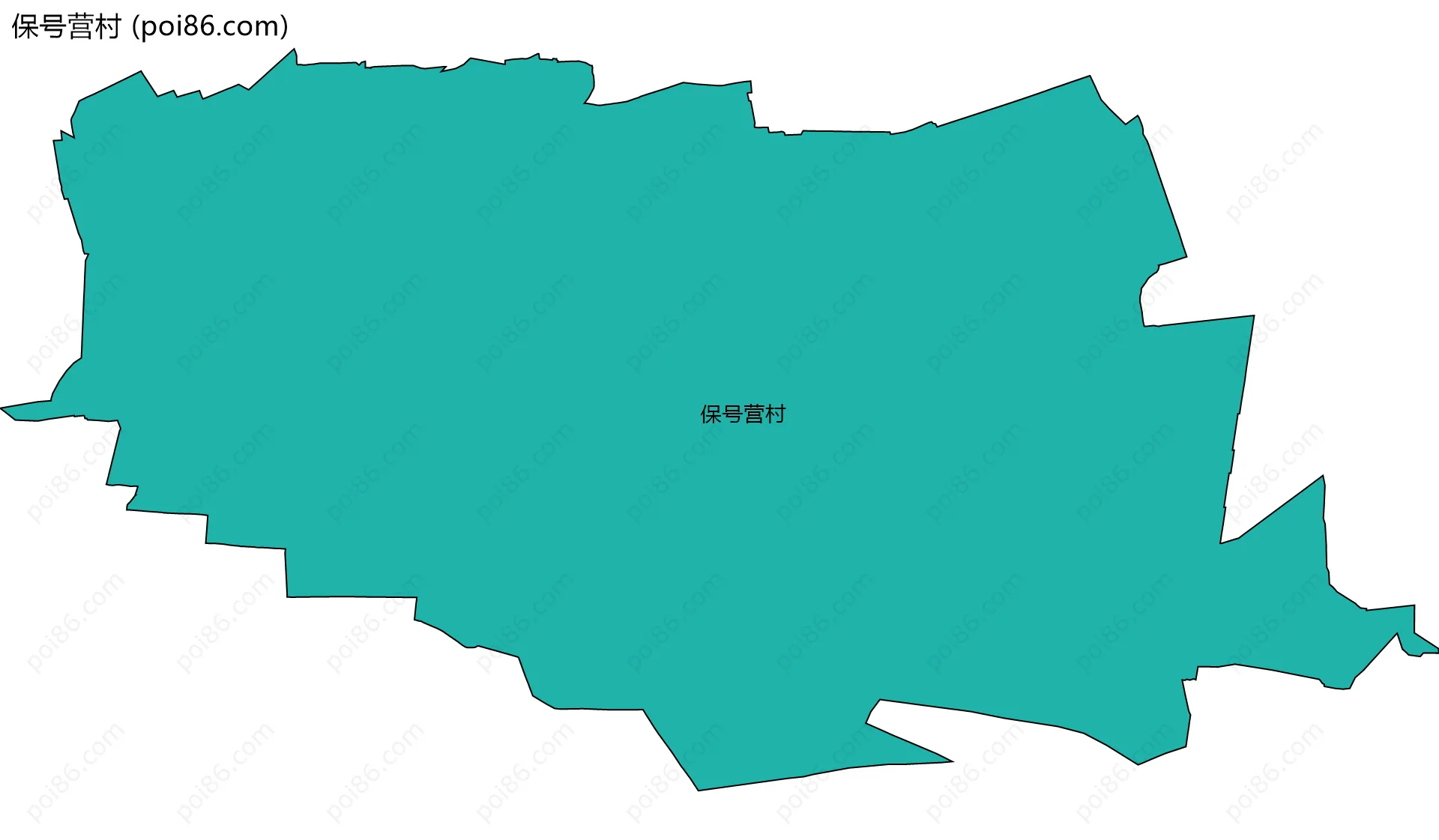 保号营村边界地图