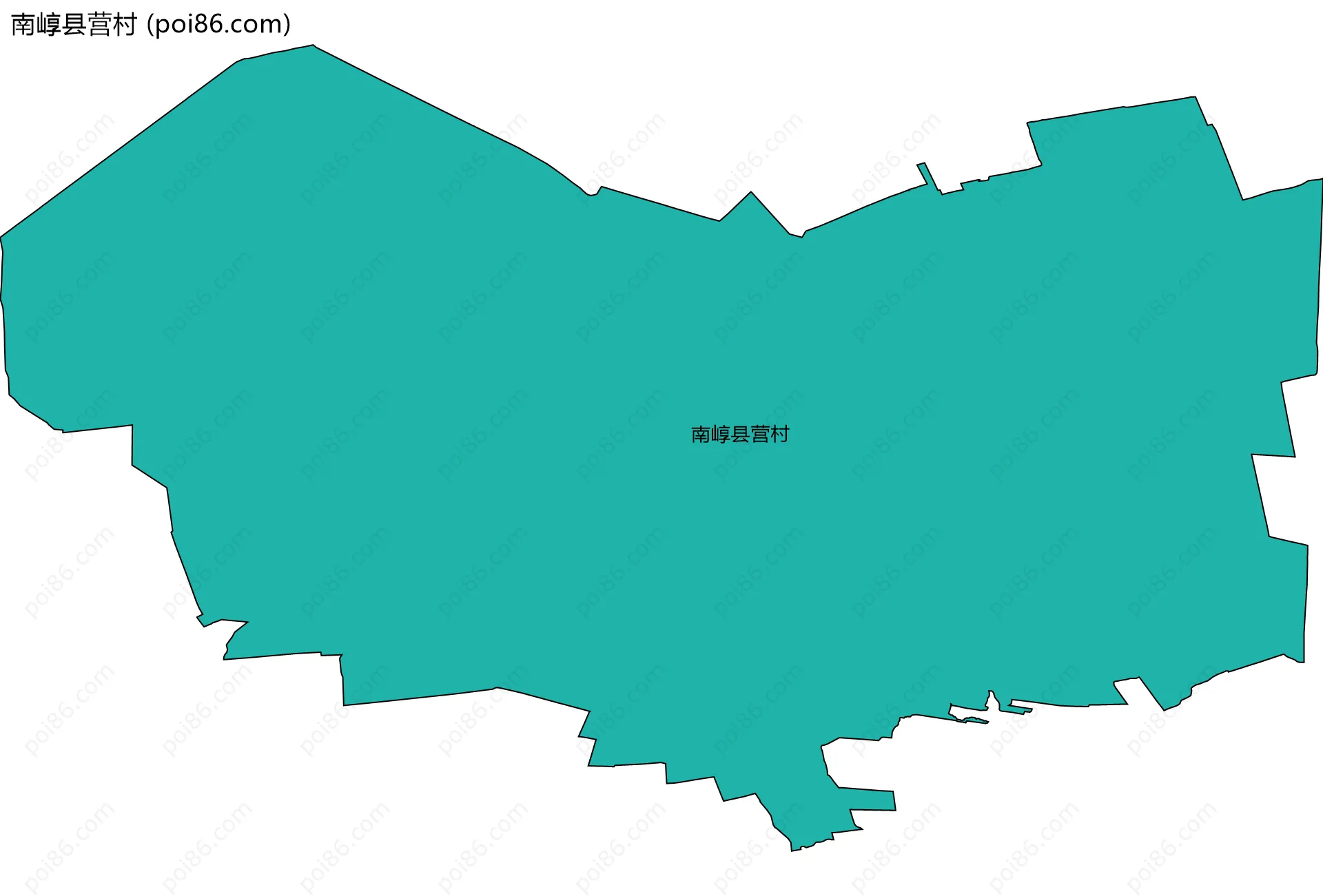 南崞县营村边界地图